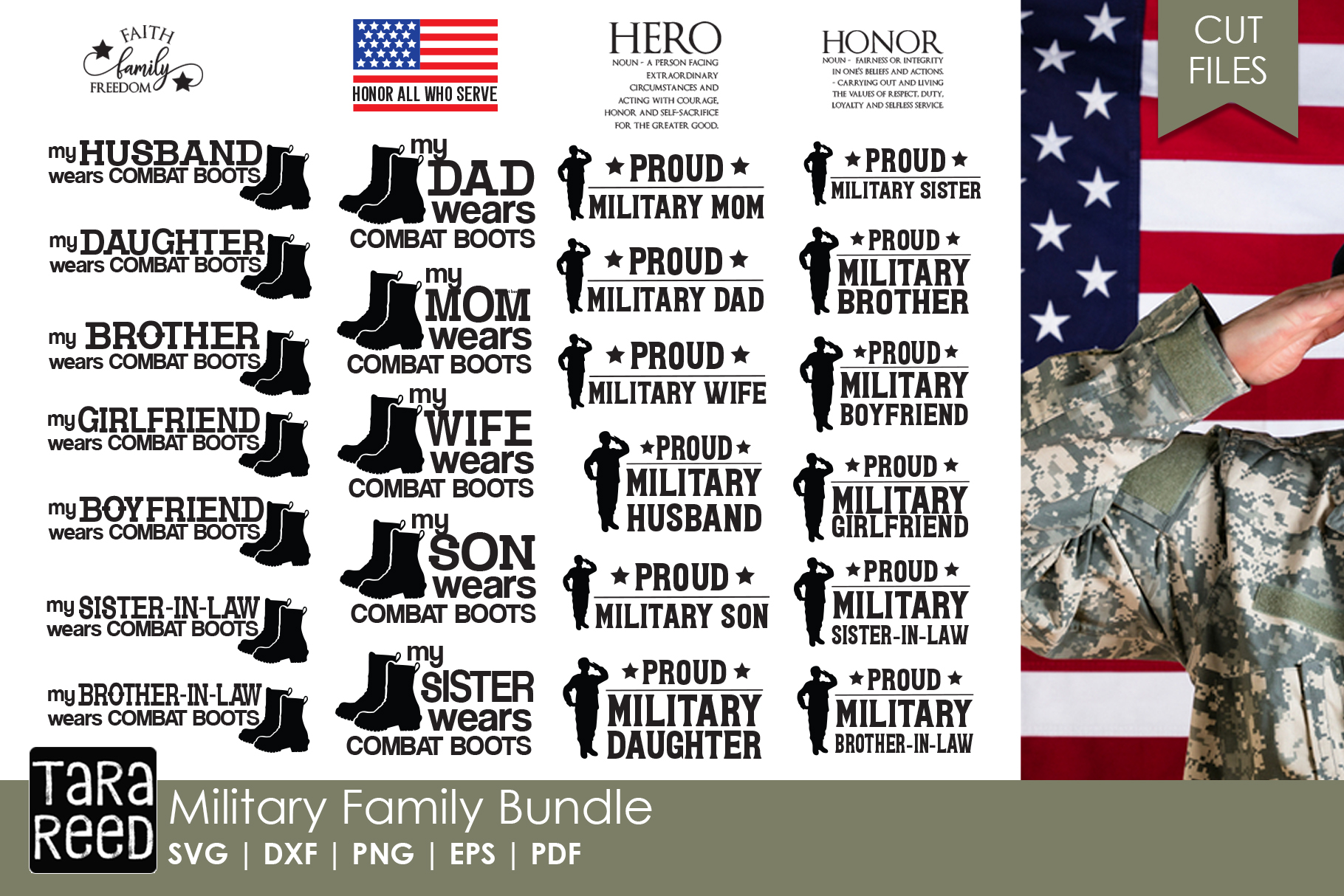 Military Family - Military SVG and Cut Files for Crafters