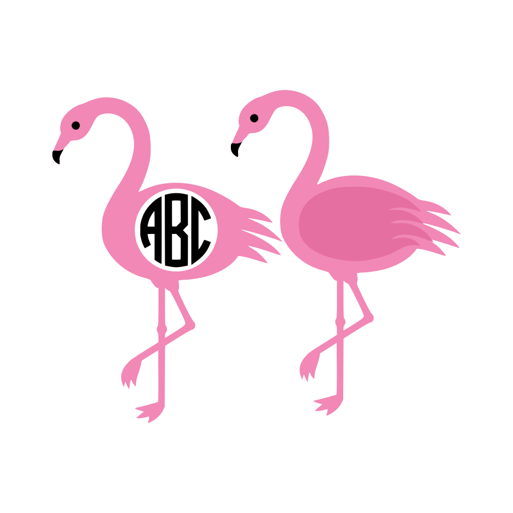 layered flamingo svg