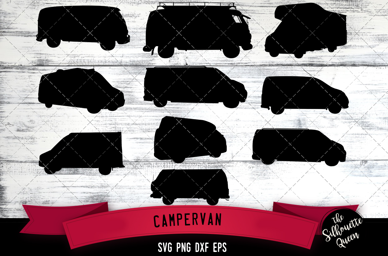 Download Campervan svg file, svg cut file, silhouette studio,