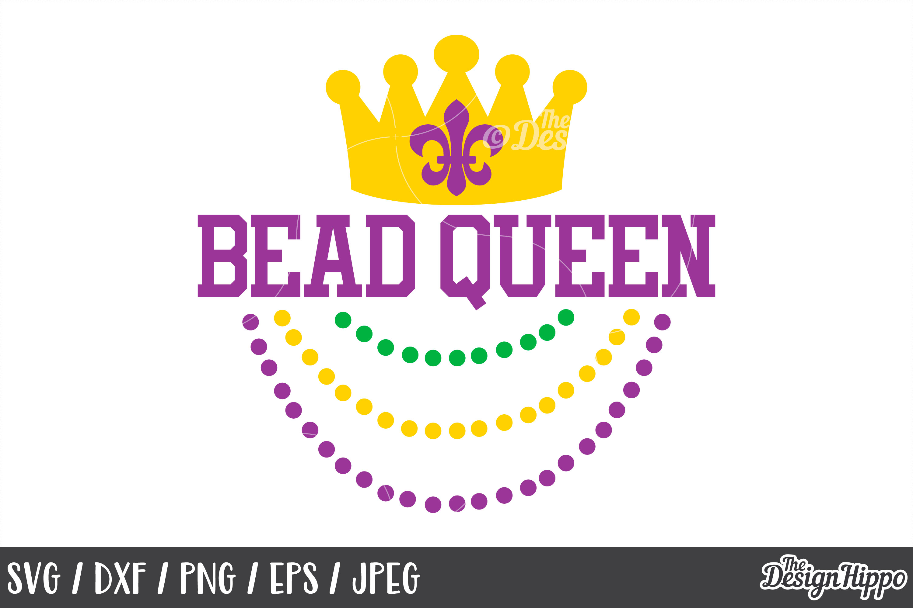 Download Bead Queen, Mardi Gras, Funny, SVG DXF PNG, Cricut Cut Files