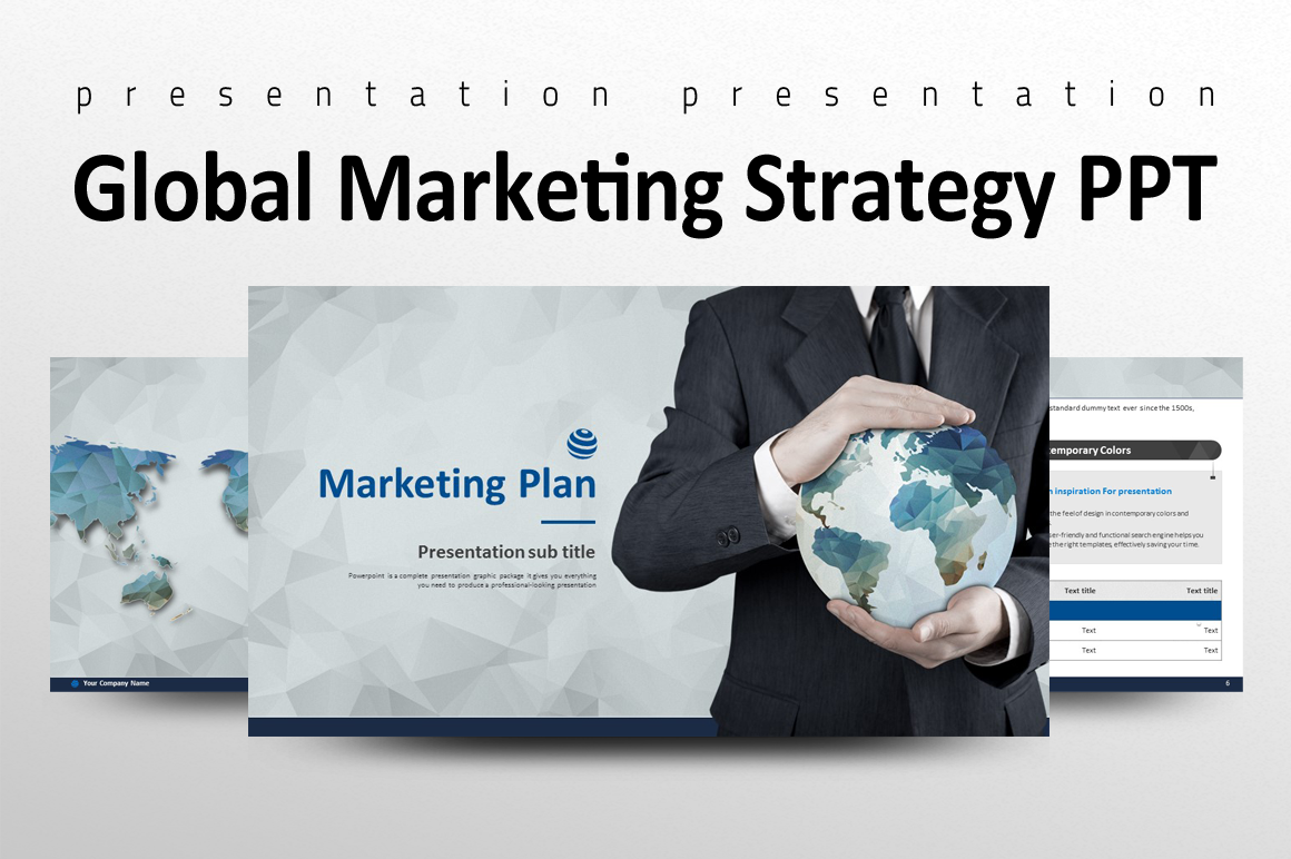 Global Marketing Strategy PPT (7624) Presentation Templates Design