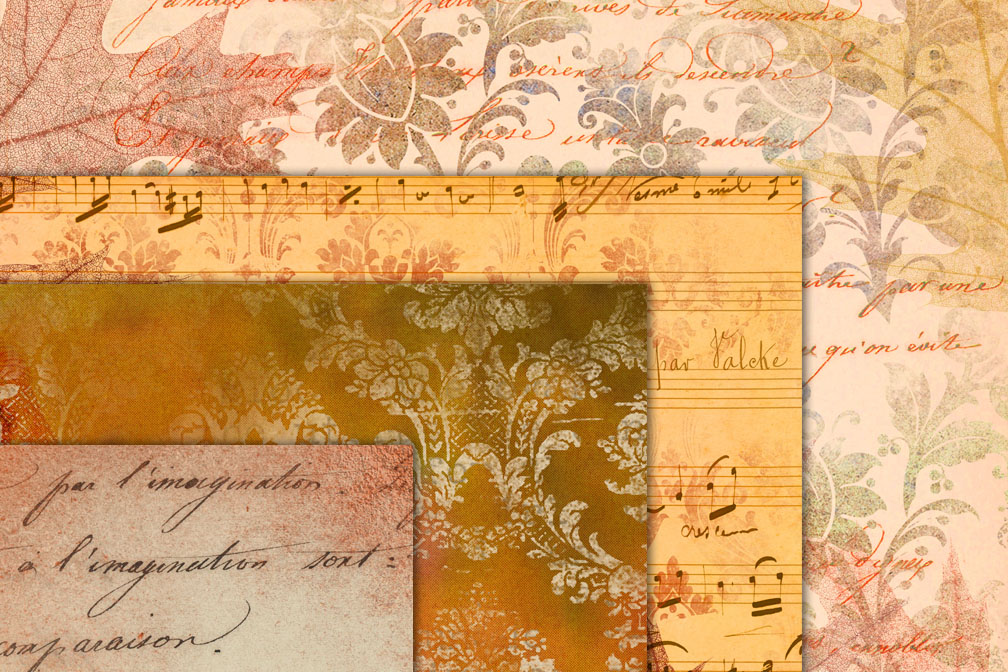 Autumn Ephemera Digital Paper
