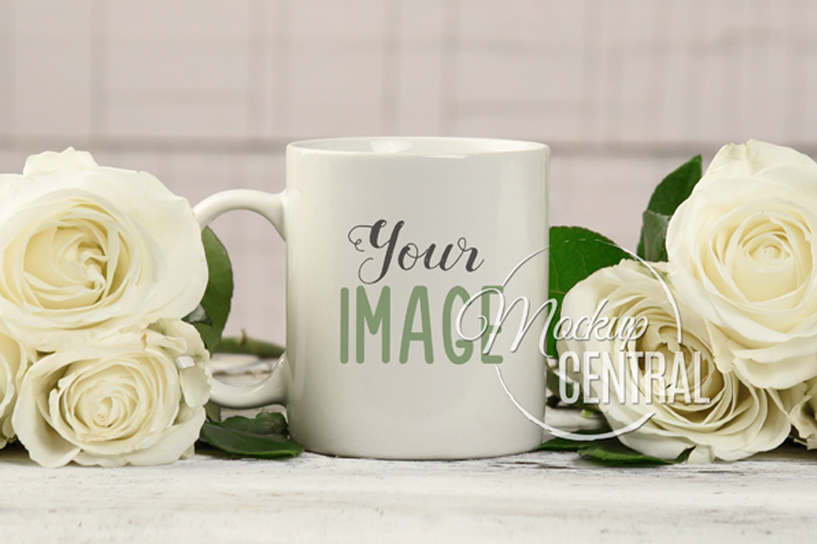 Download Romantic Love Rose Coffee Glass Mug Mock Up, JPG Cup Mockup (186978) | Mock Ups | Design Bundles