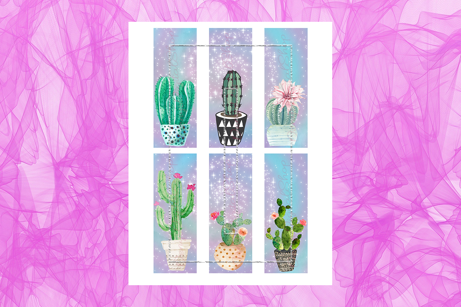 printable bookmarks cactuscactus printablebookmarks