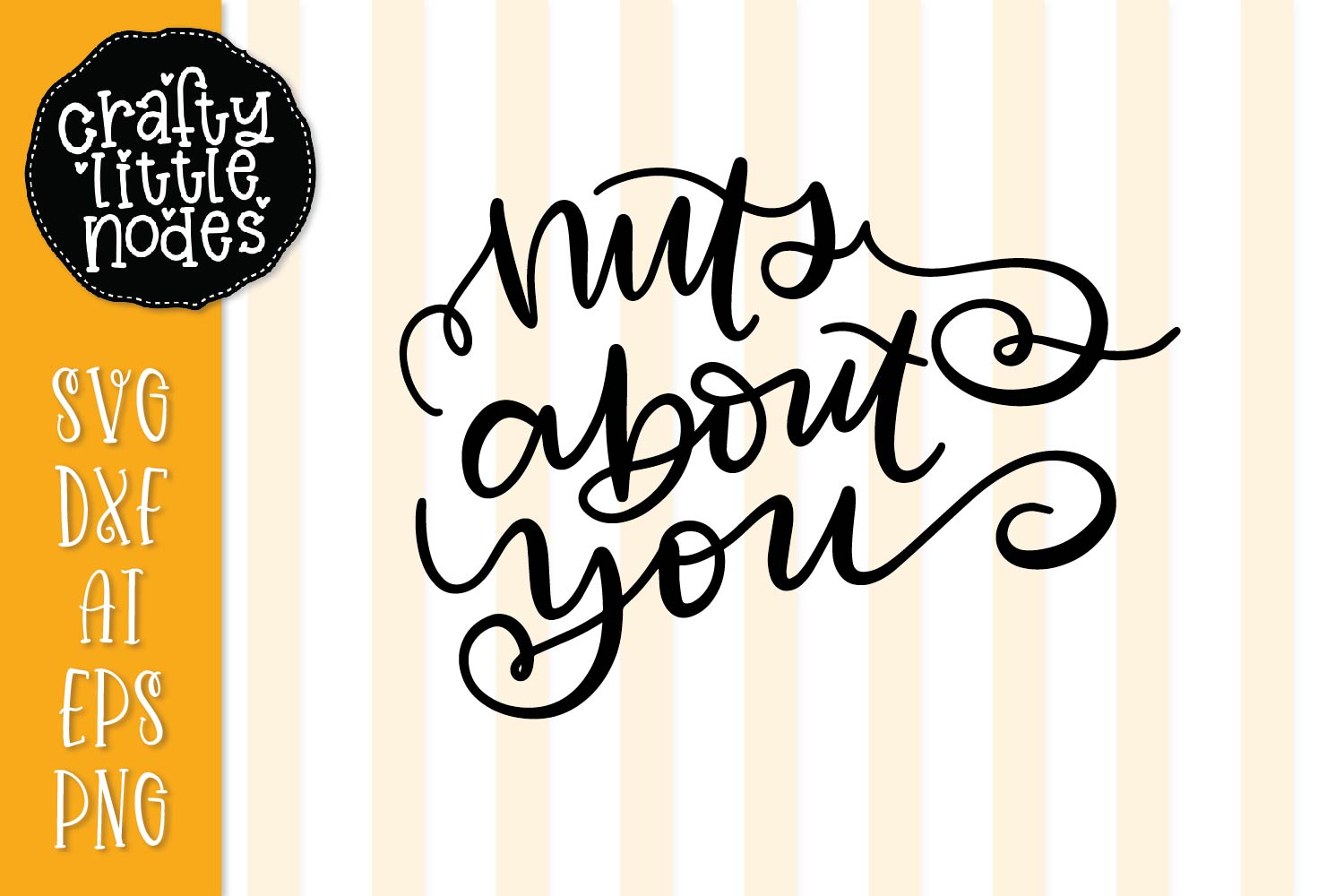 Nuts about you Hand Lettered Design