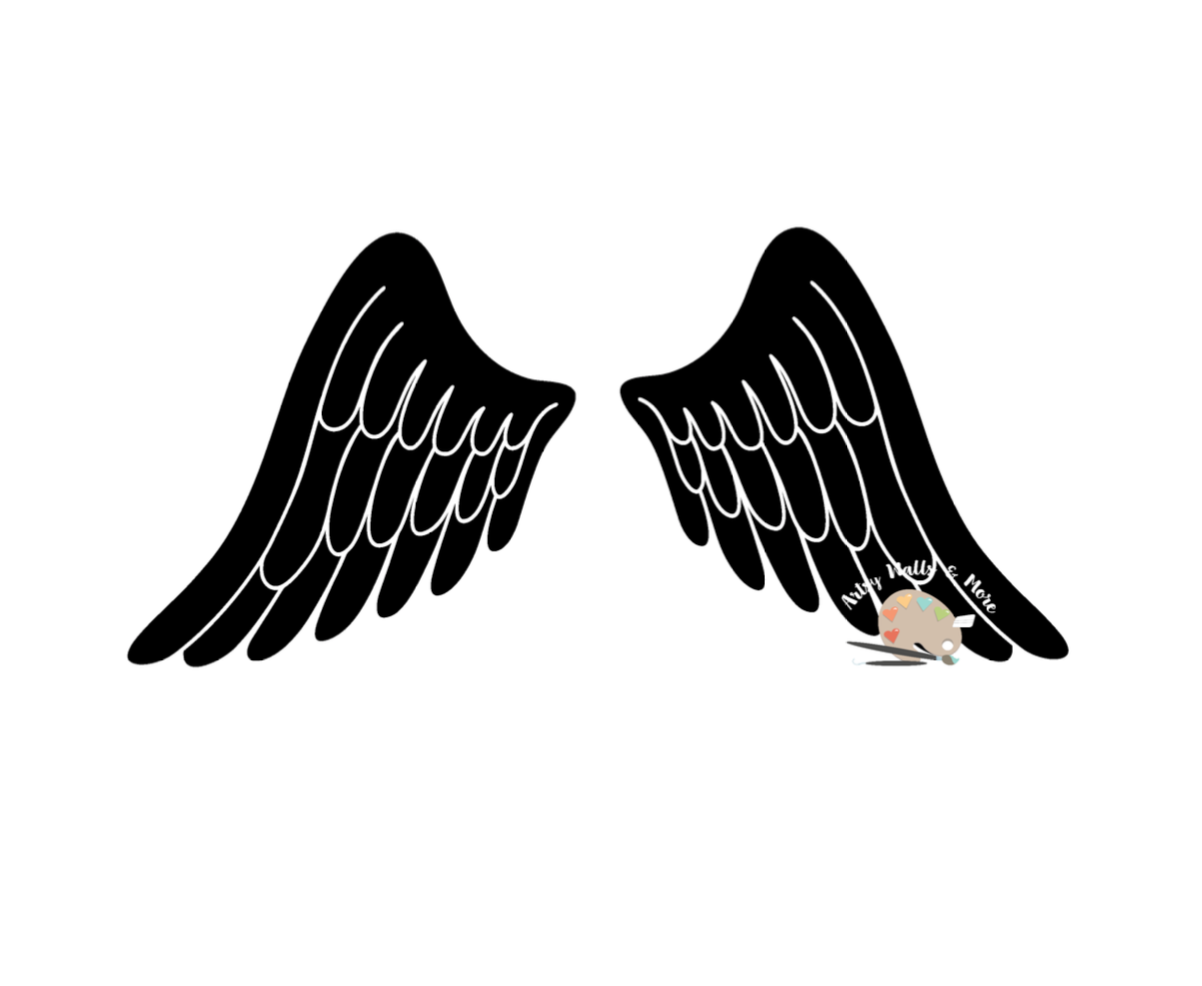 Download angel wings svg CUT file, In Loving Memory Memorial Angel ...