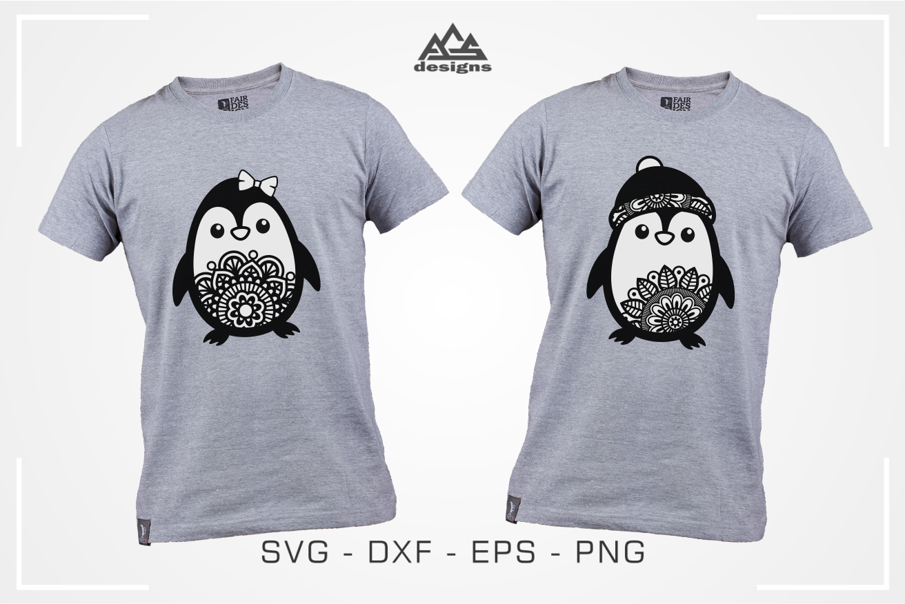 Download Cute Penguin Mandala Svg Design