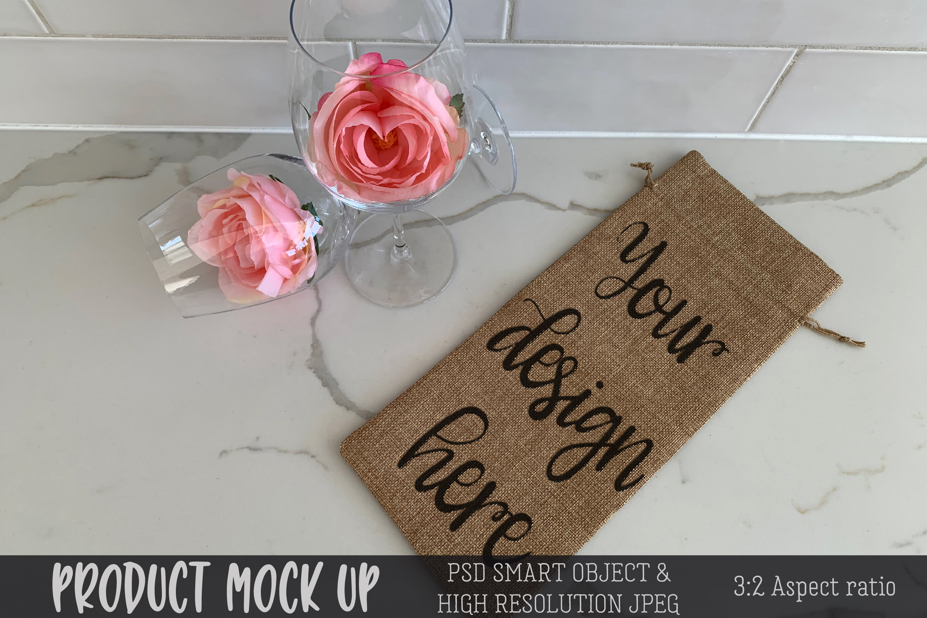 Download Wine gift bag MOCKUP | PSD & JPEG