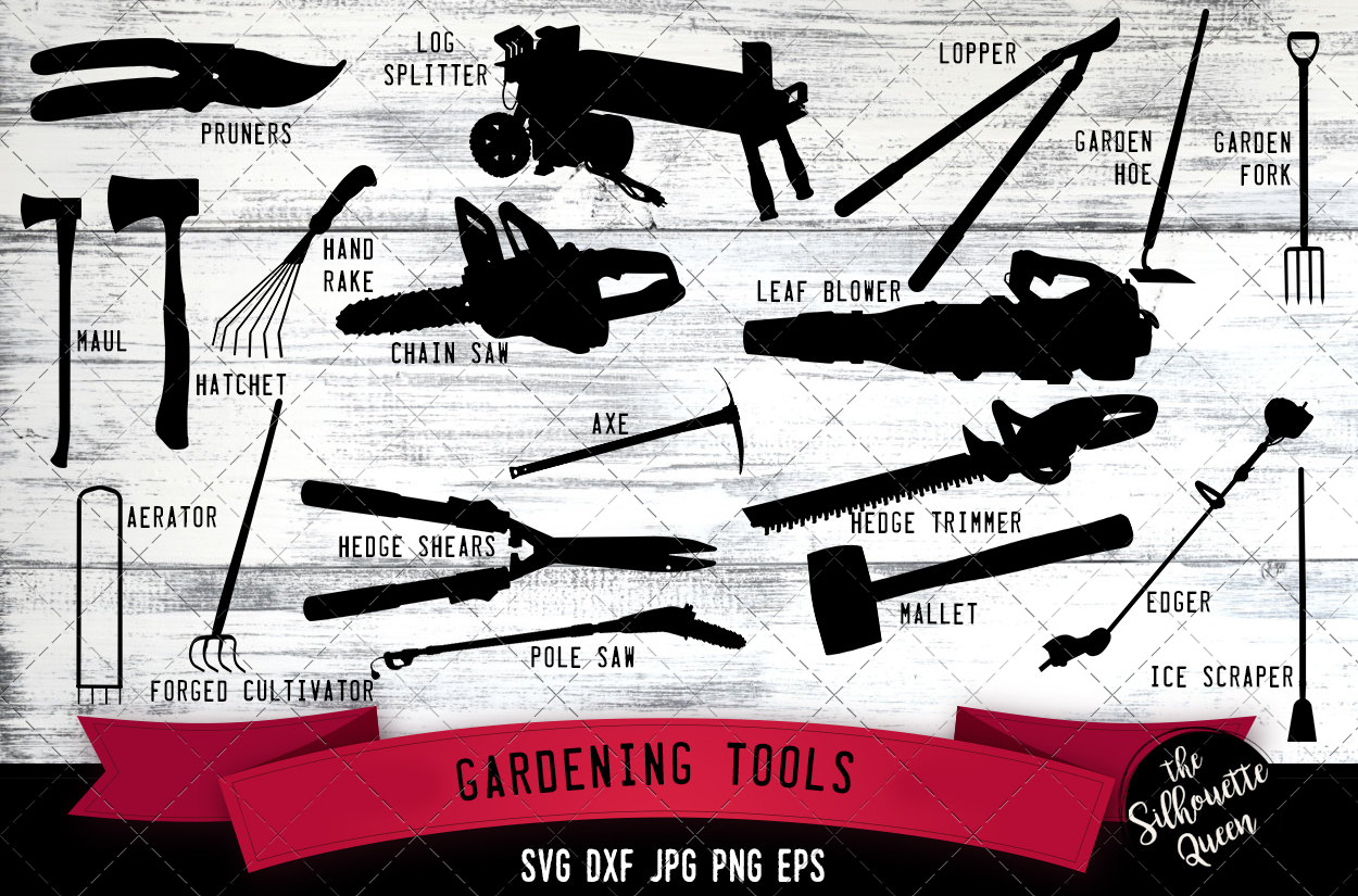 Download Gardening Tools Cutting File SVG (421898) | SVGs | Design ...