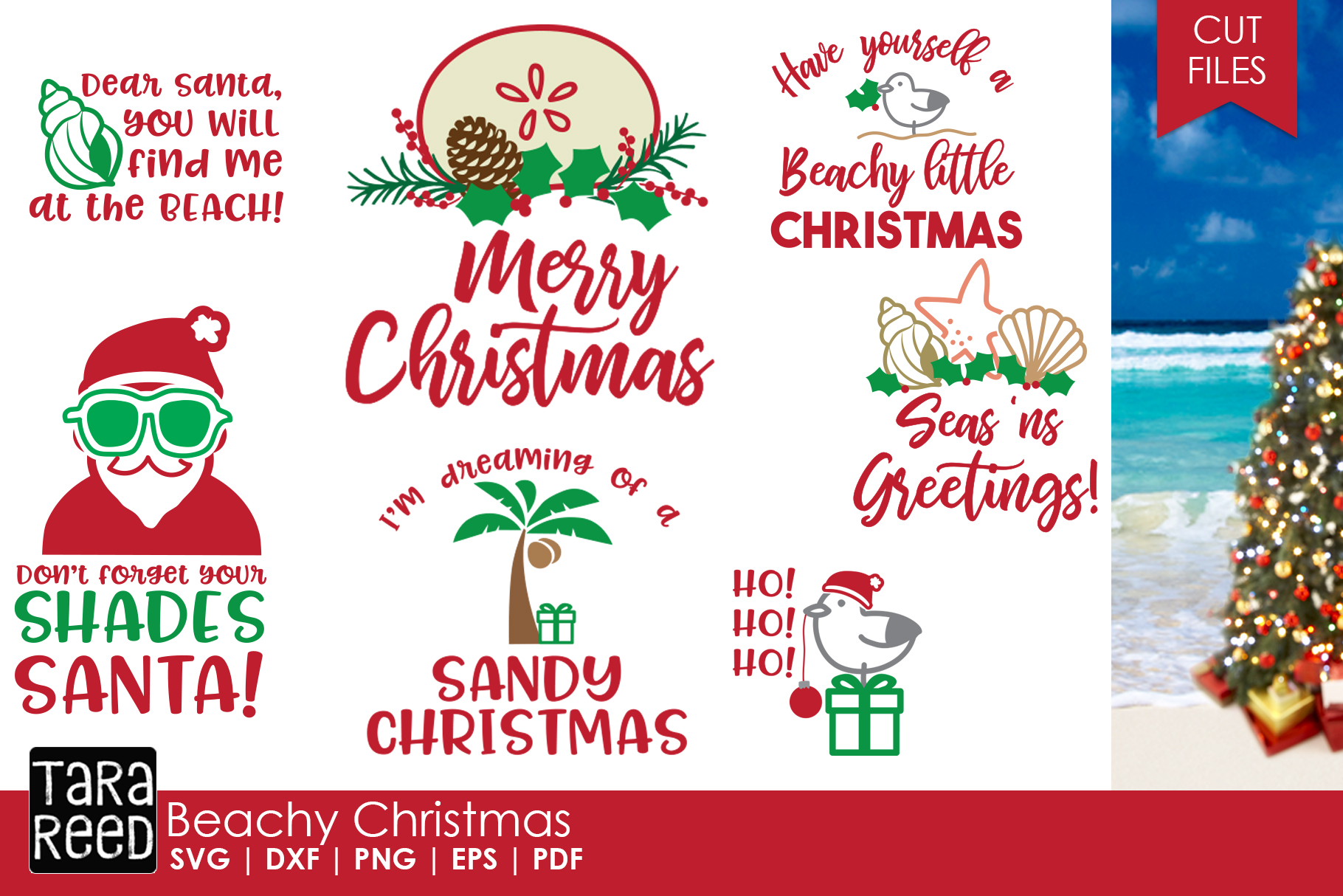 Download Beachy Christmas - Christmas SVG Files for Crafters ...