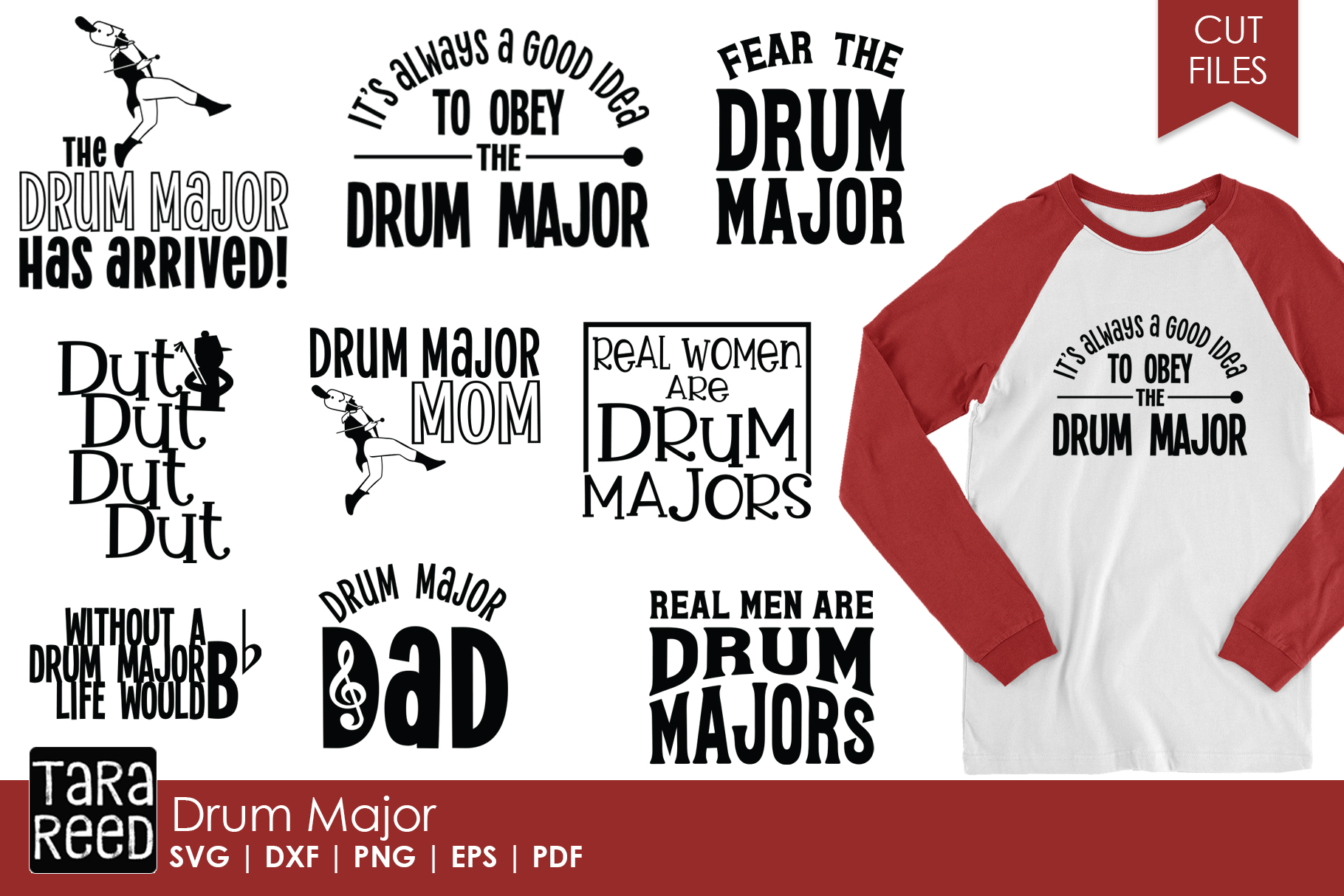 Download Drum Major - Marching Band SVG and Cut Files for Crafters ...