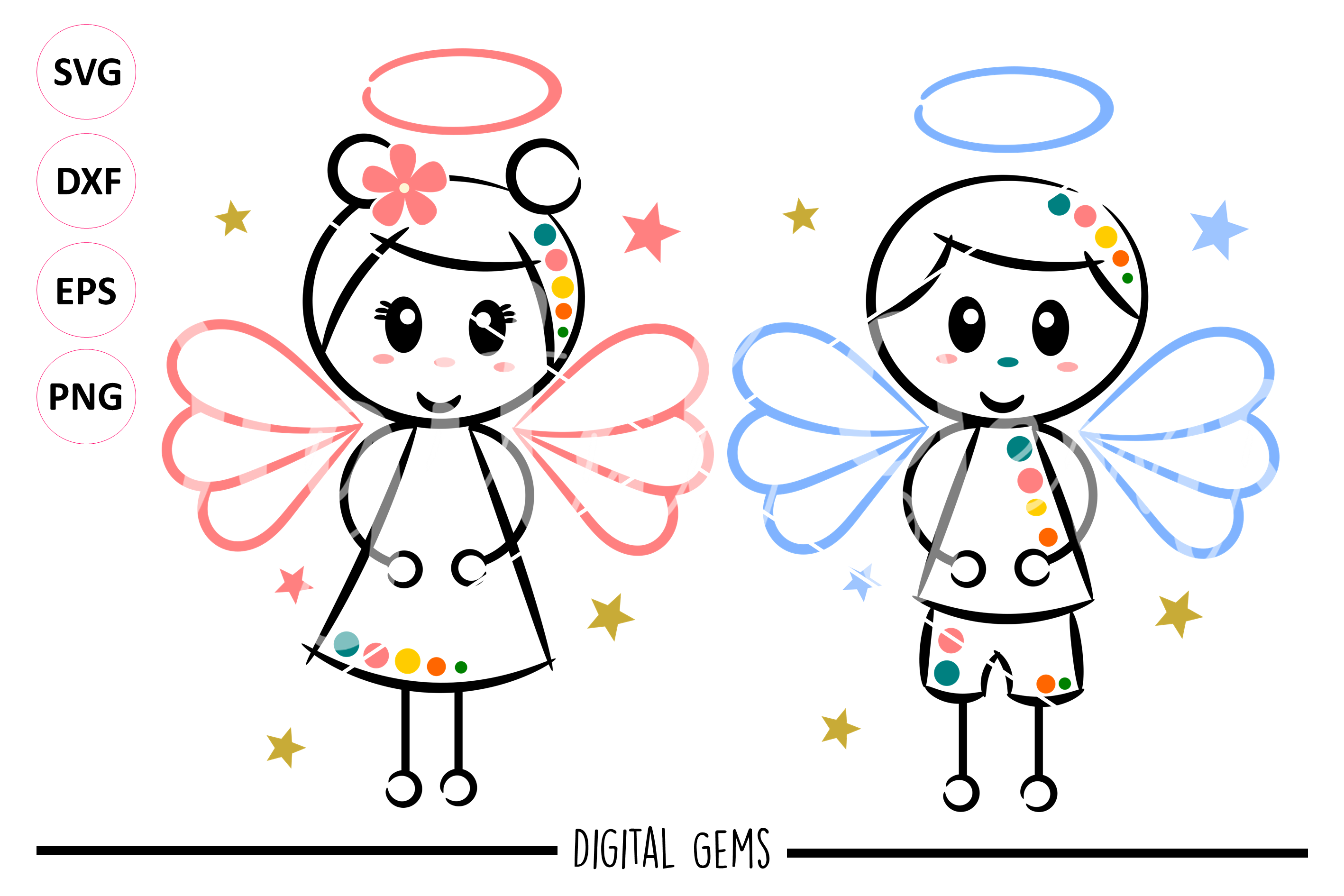 Download Angel SVG / DXF / EPS / PNG files