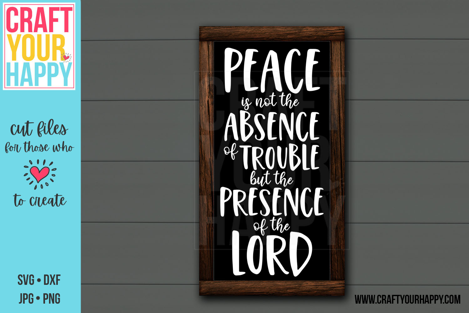 Download Peace Is Not The Absence Of Trouble A Christian Svg