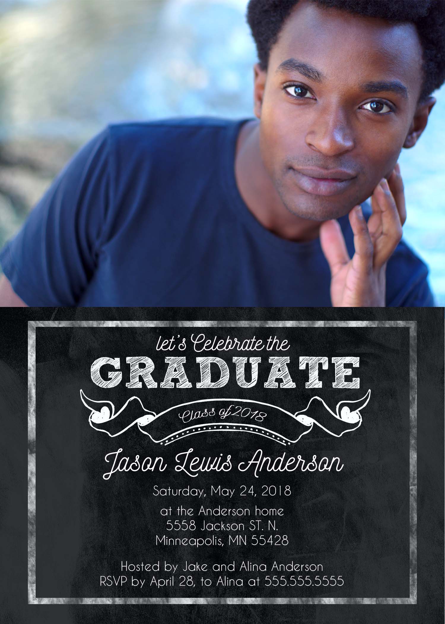 Chalk Board Graduate (76359) Templates Design Bundles