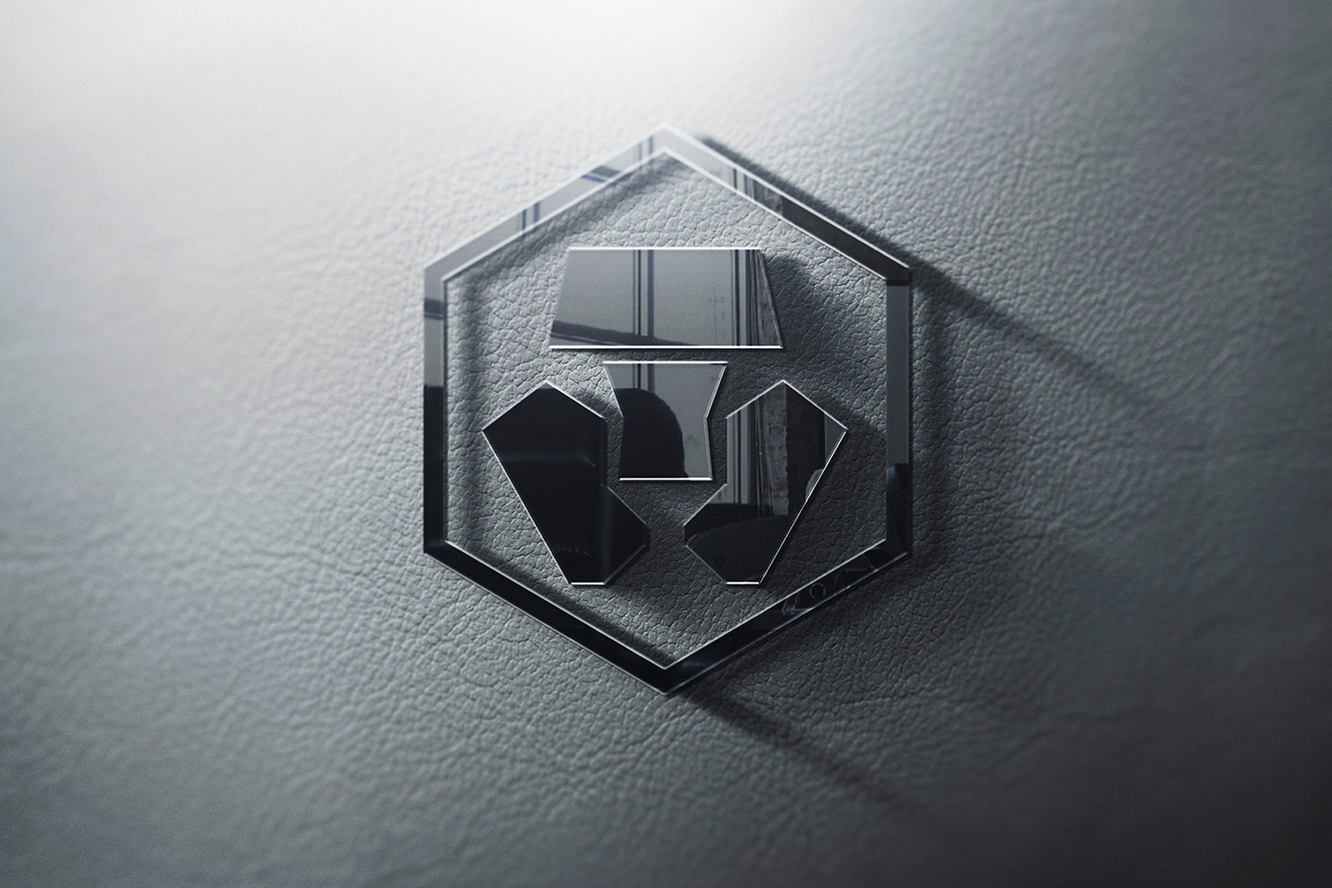 3d glass wall logo mockup psd free download