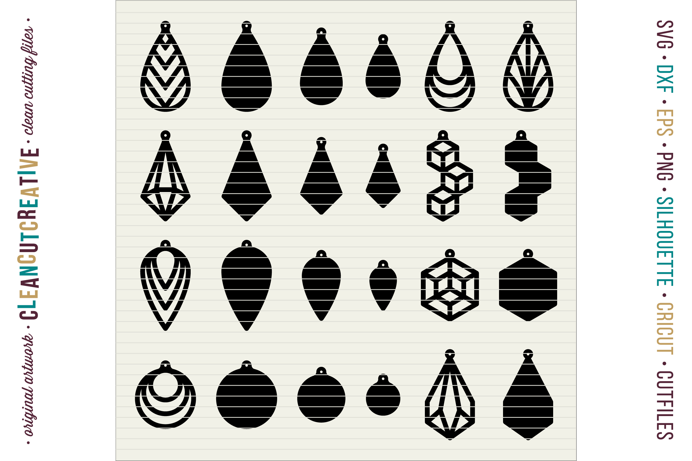 Faux Leather Earring Templates Free