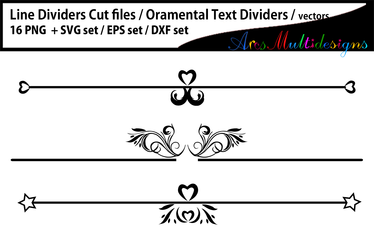 Line Dividers / Line Dividers svg / Ornamental Text ...