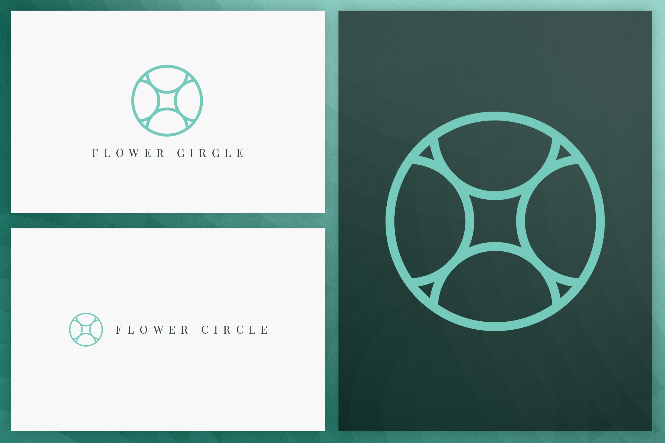 20 Circle geometric logos - outline