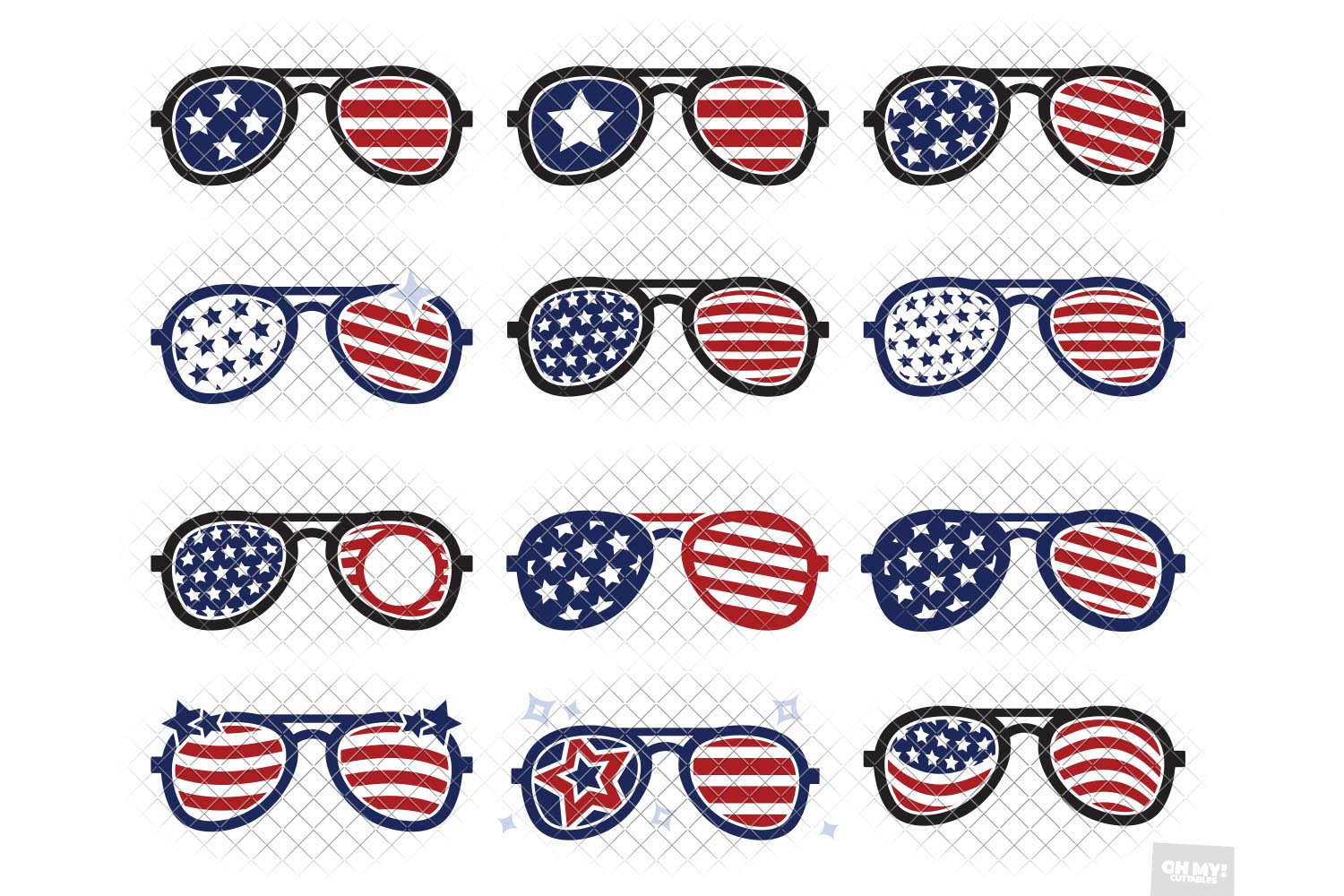 Download Merica Sunglasses SVG Sublimation in SVG,DXF,PNG,EPS,JPG