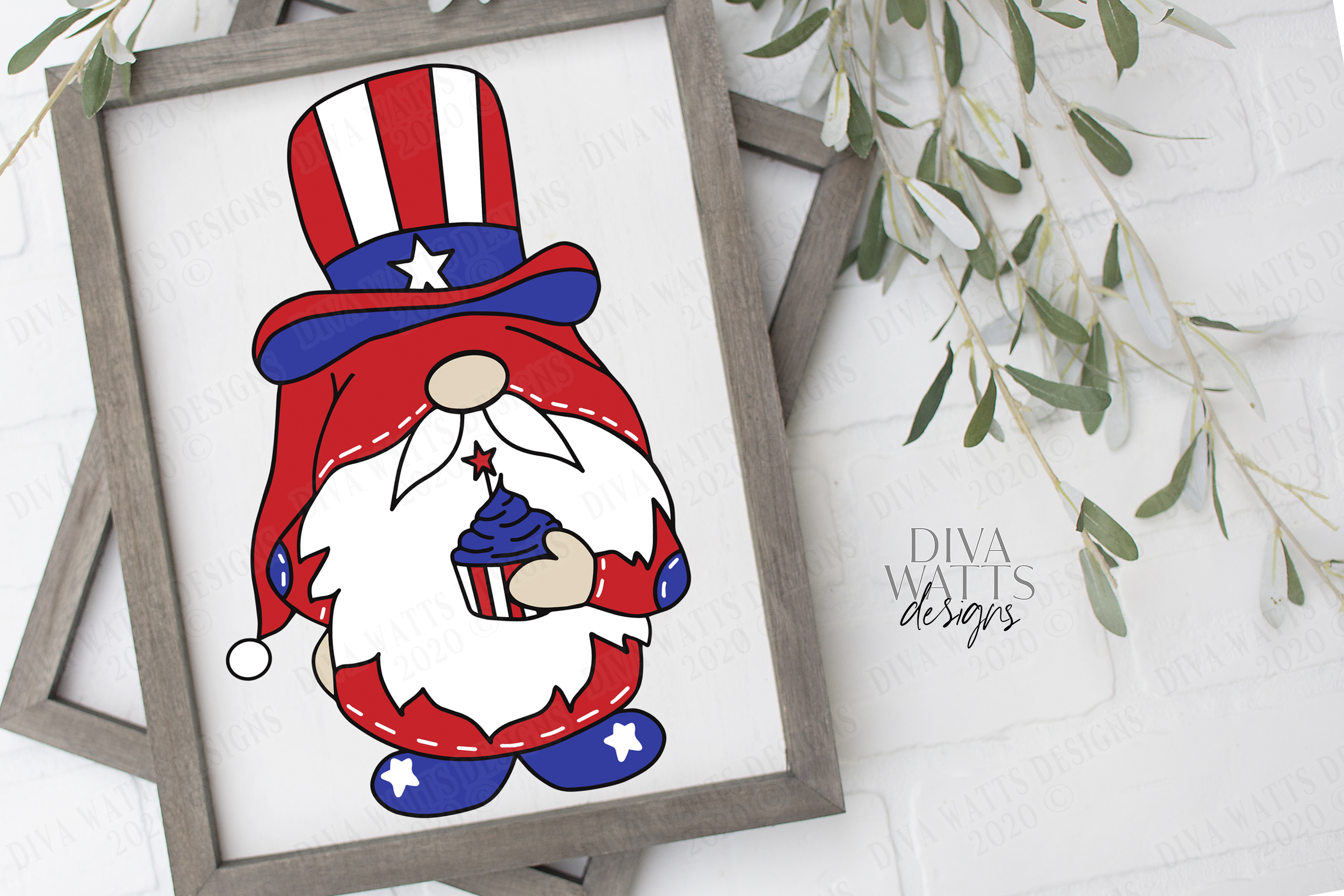 Download 4th of July Gnome - Independence Day - Stars Stripes - SVG