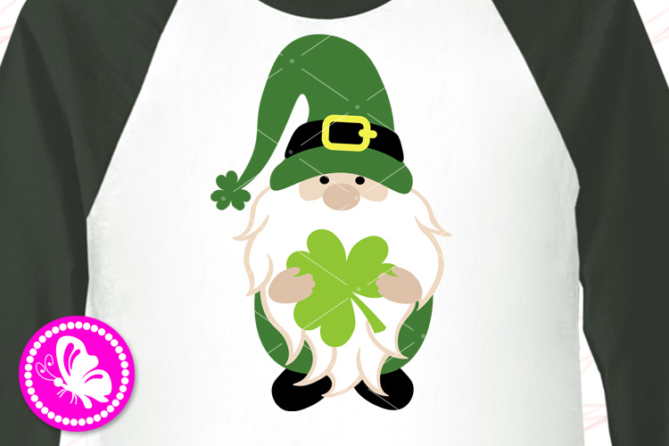 Download Irish Gnome svg Saint Patricks day clipart Clover Shamrock