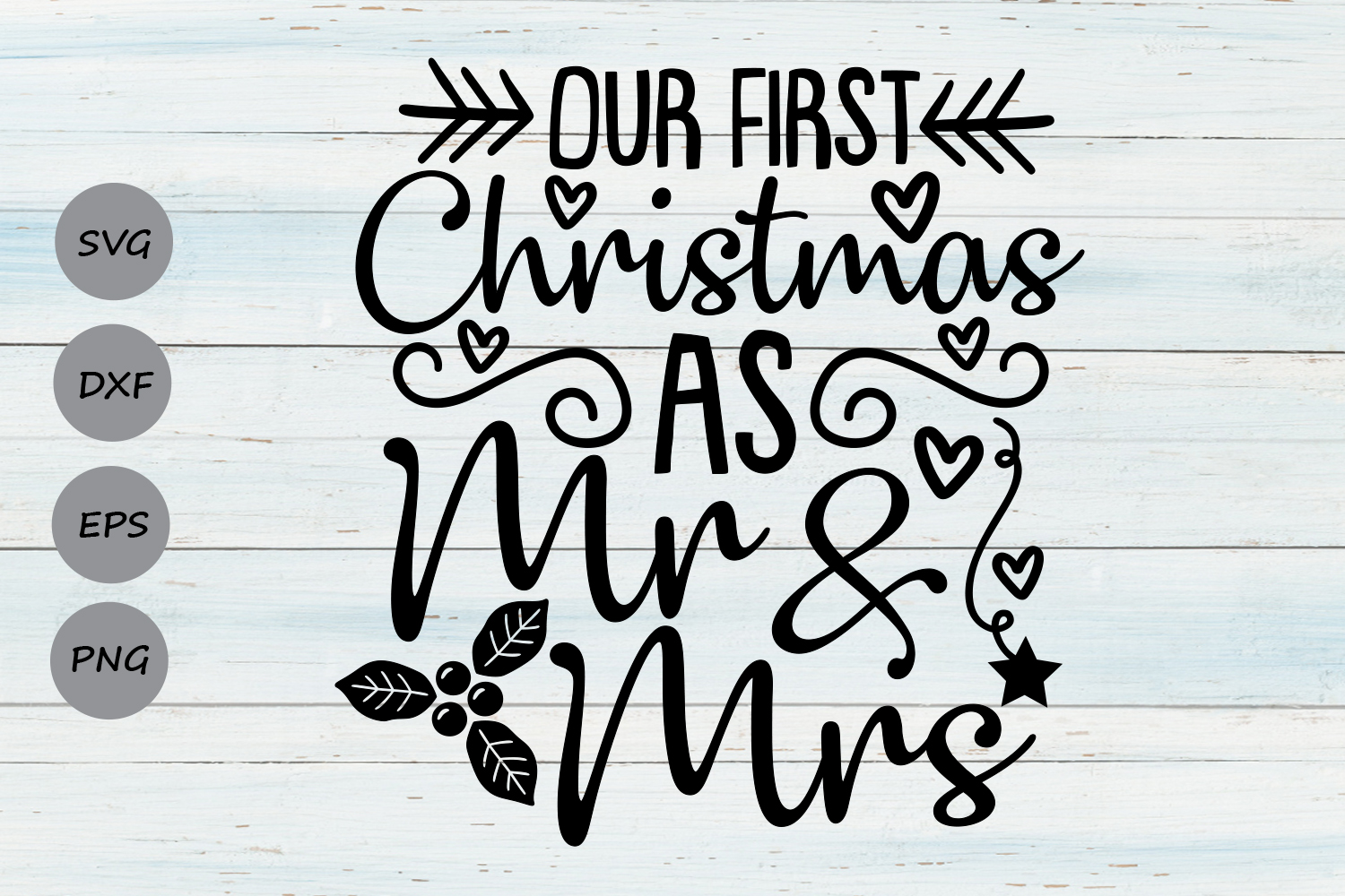 Download Our First Christmas As Mr And Mrs Svg, Christmas Svg.