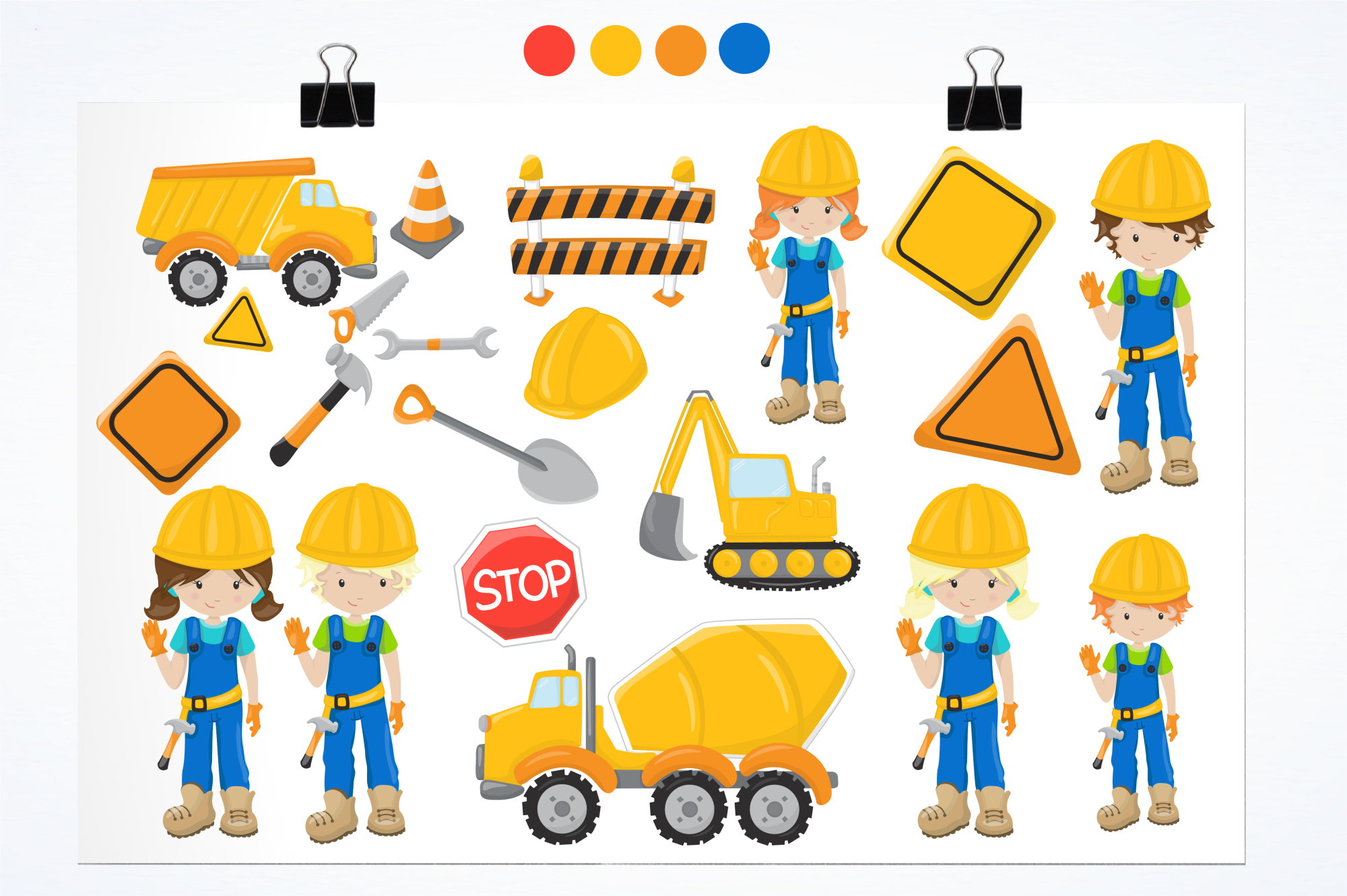 Construction Kids graphics and illustrations