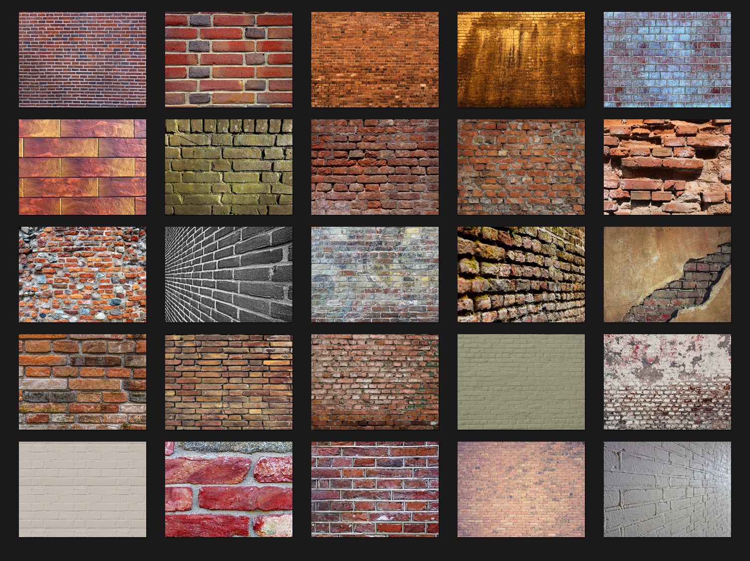 200 BRICK WALL PHOTOSHOP OVERLAYS, BACKDROPS, BACKGROUNDS