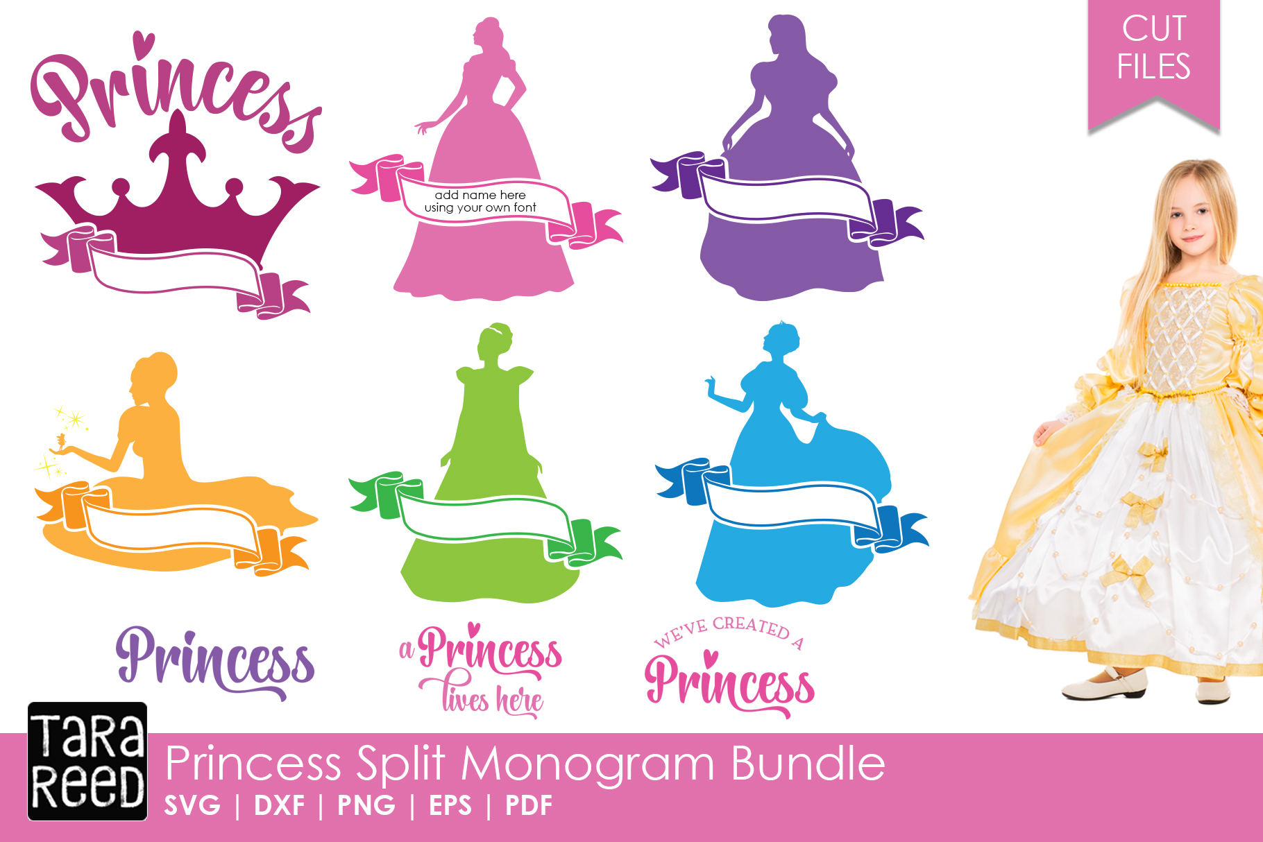 Download Princess MEGA Bundle (122981) | Cut Files | Design Bundles