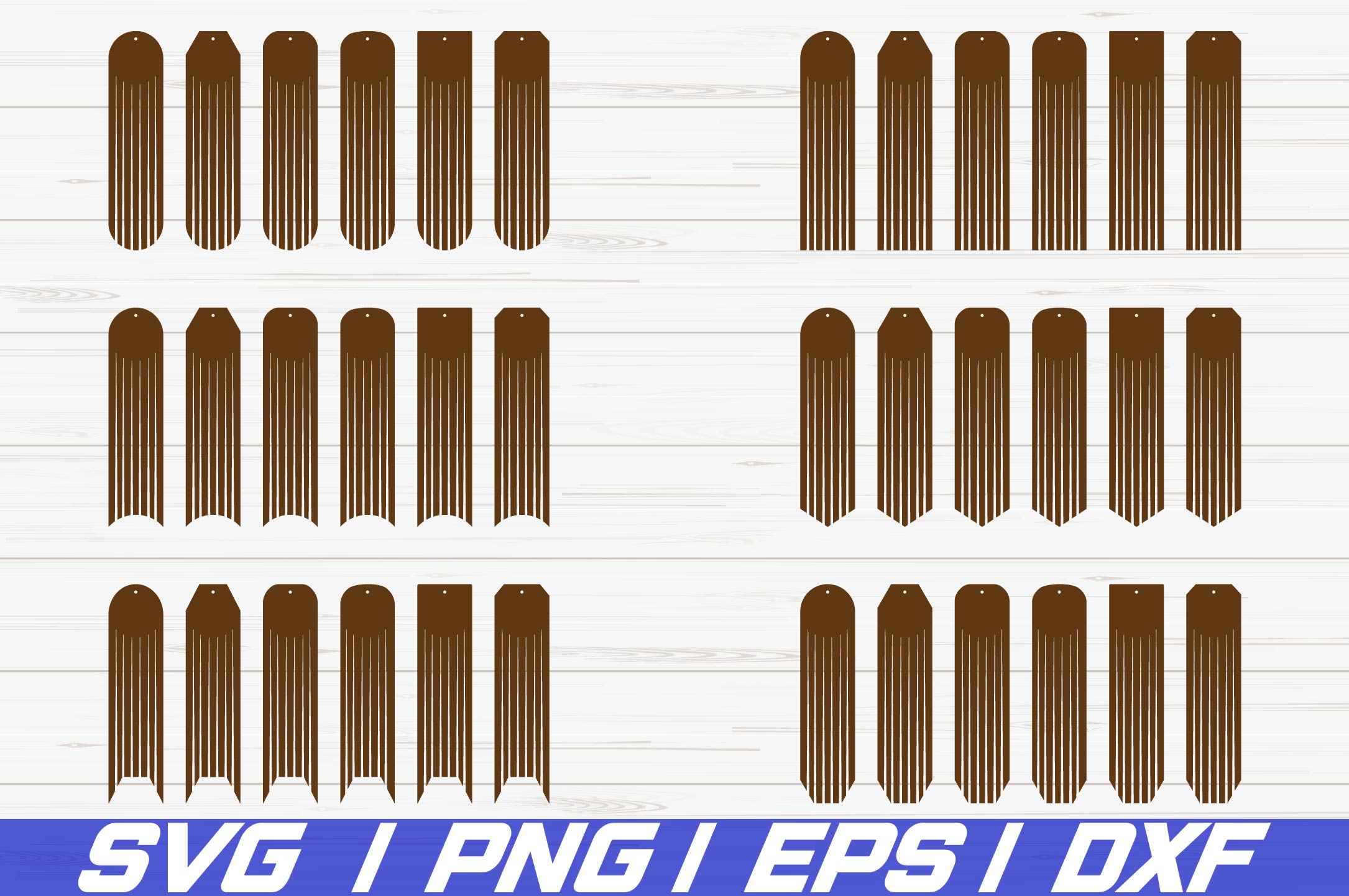 Download Long Fringe Earring SVG/ Fringe Earring/ Laser Cut/ Cut File (216879) | SVGs | Design Bundles
