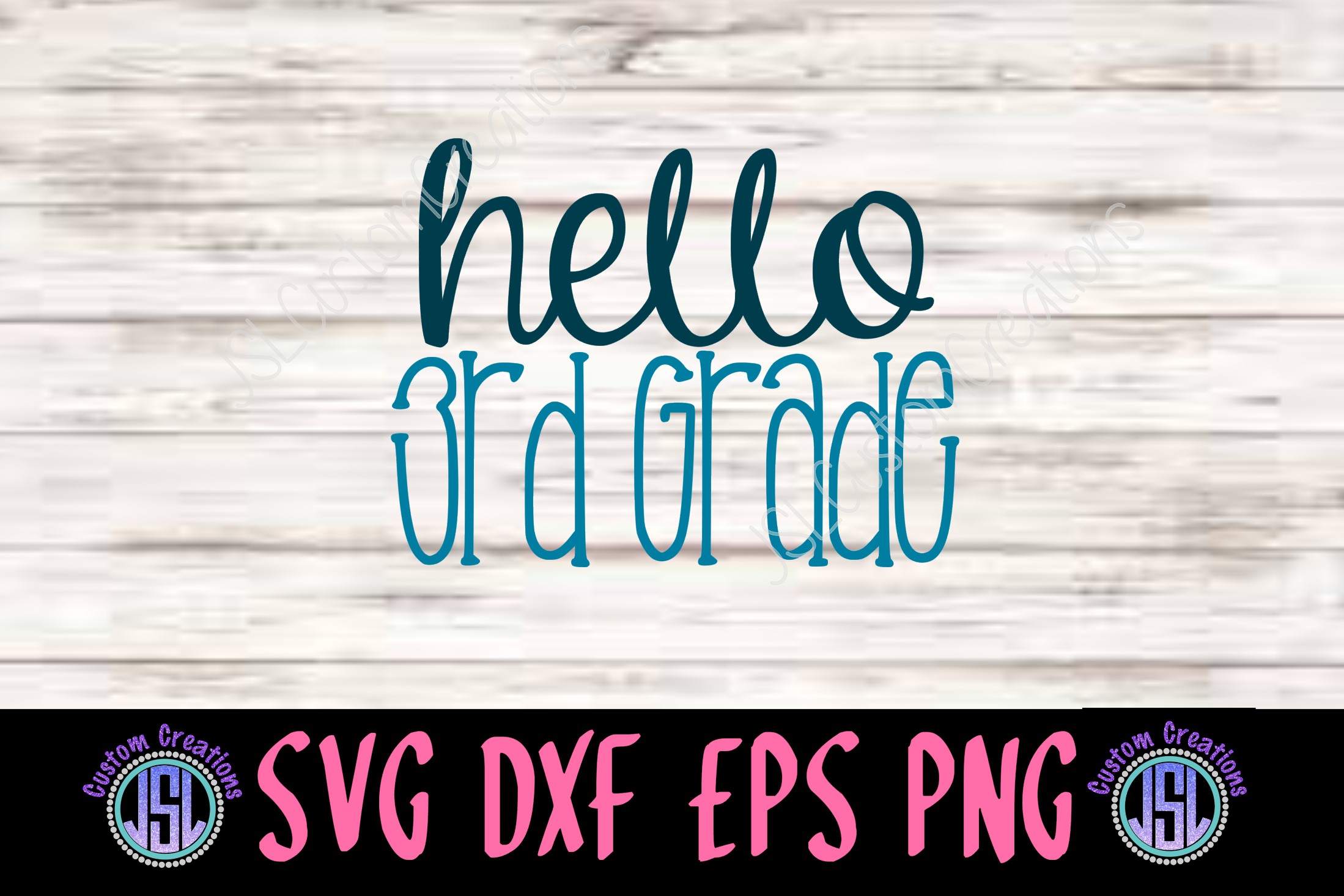 Download Hello 3rd Grade SVG DXF EPS PNG Digital Download, School ...