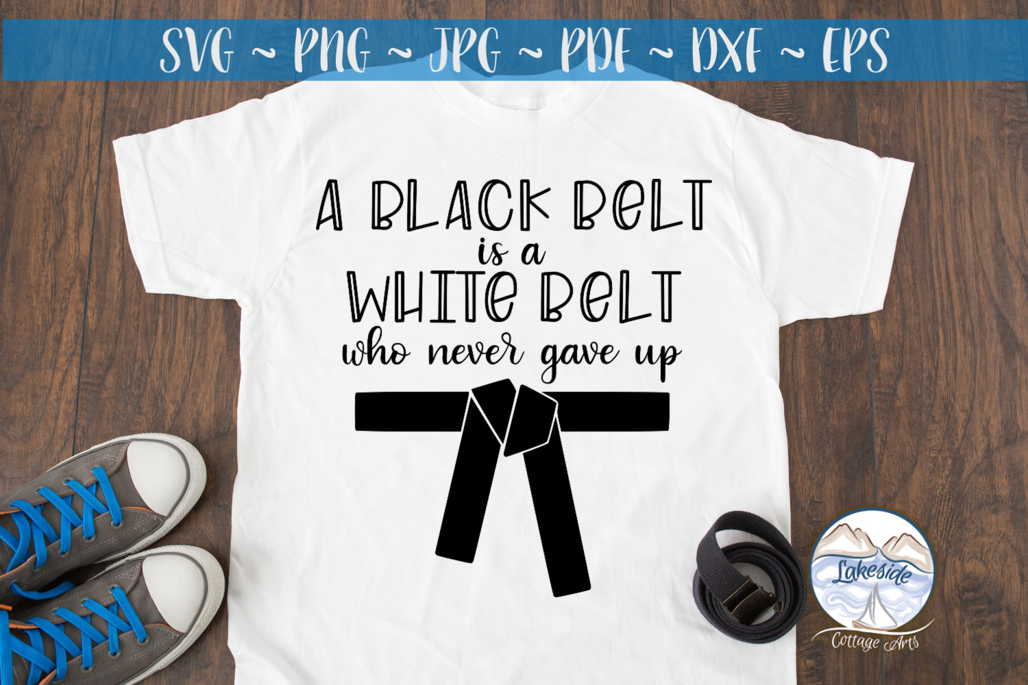 Maglietta 'Black Belt Never Gave Up' - Karate Taekwondo Inspirational - Foto 13