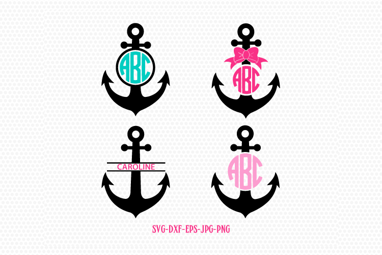 Download Anchor Svg, Anchor Monogram Frames Svg, Anchor Frames Svg ...