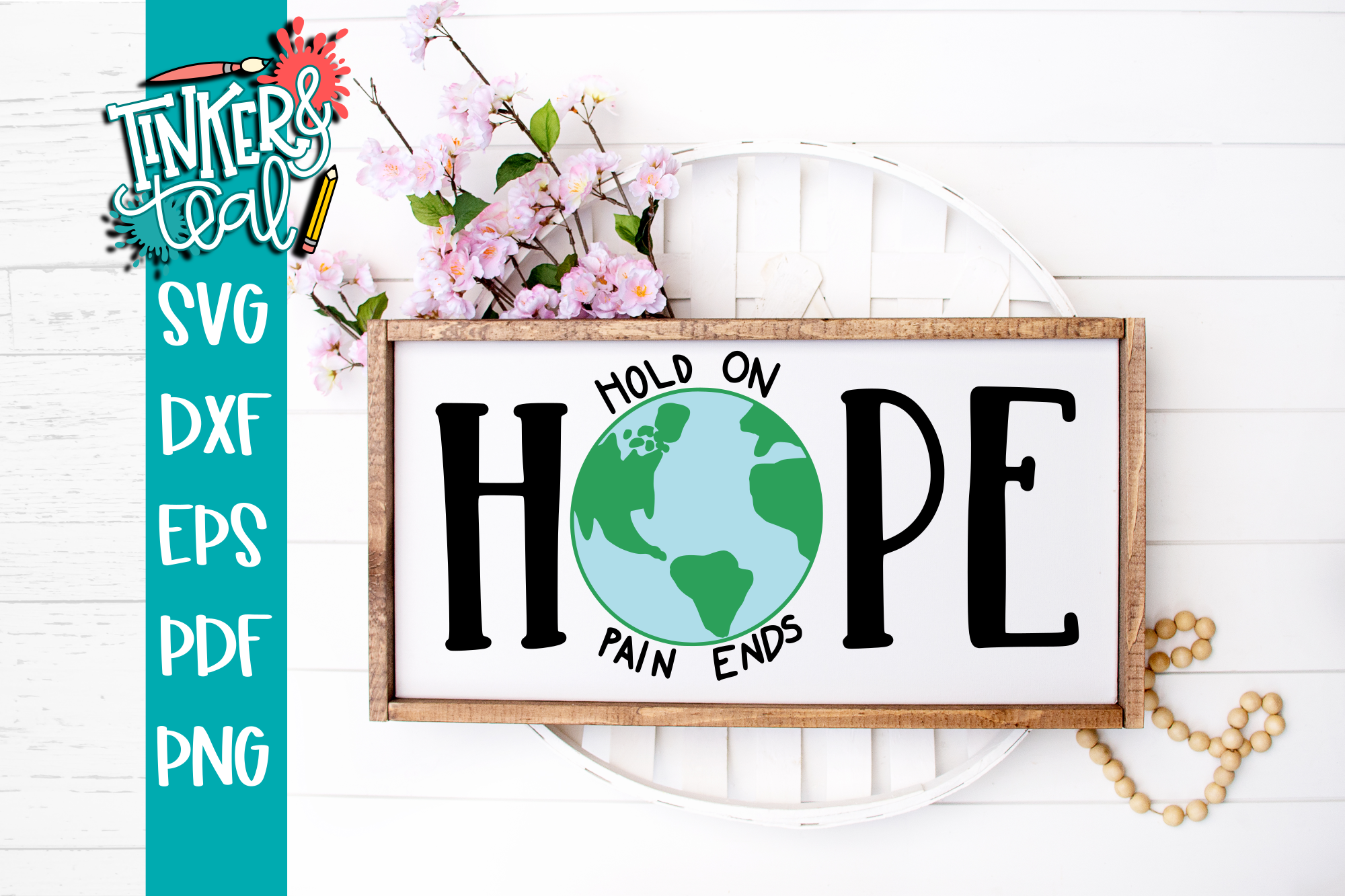 Download Hold On Pain Ends HOPE Inspirational SVG (534573) | Cut ...