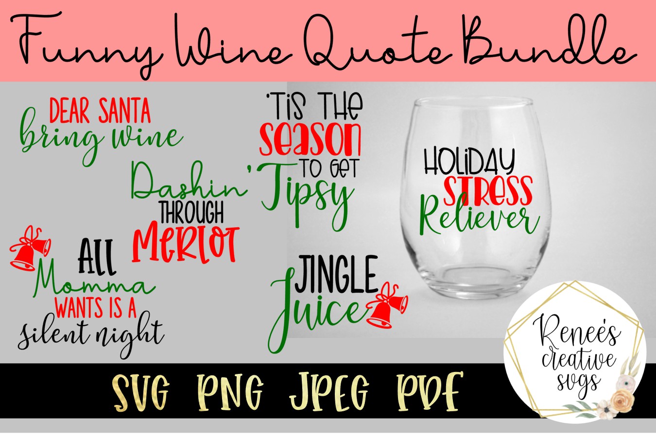 Funny Wine Glass Quote Bundle| Funny Quotes | SVG File
