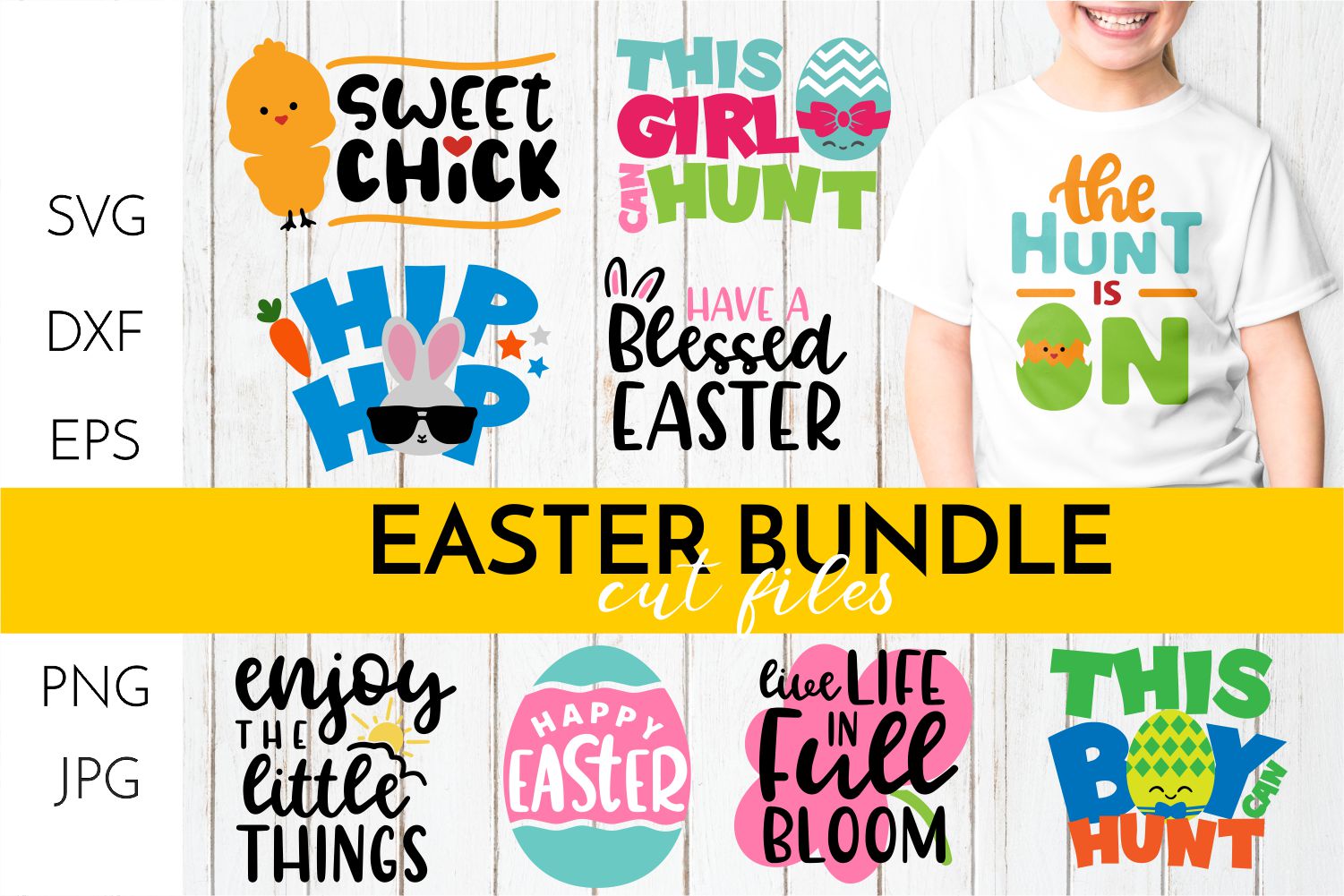 Download Easter SVG Bundle - Spring CUT FILES - SVG DXF EPS PNG JPG