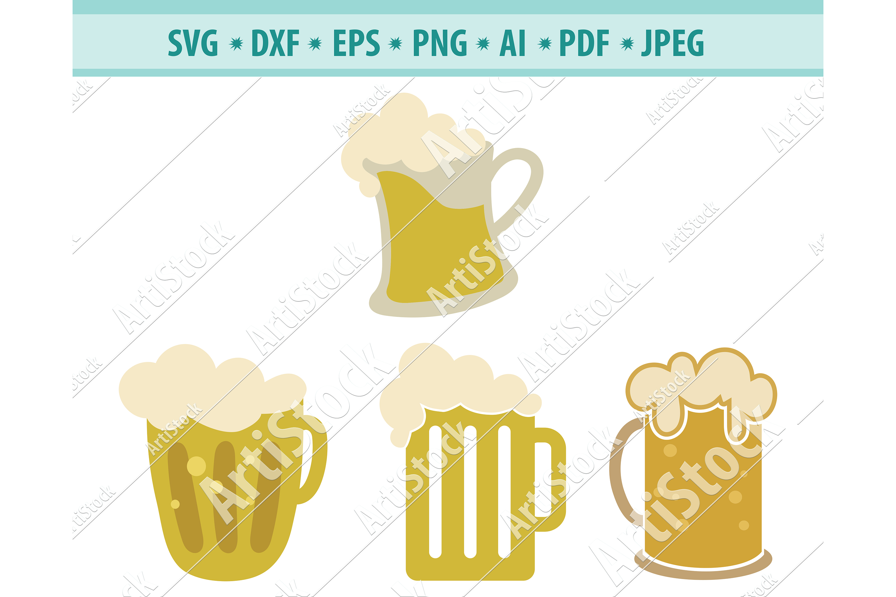 BEER SVG, Alcohol svg, Beer mug Png, Beer glass Dxf, Eps (462334 ...