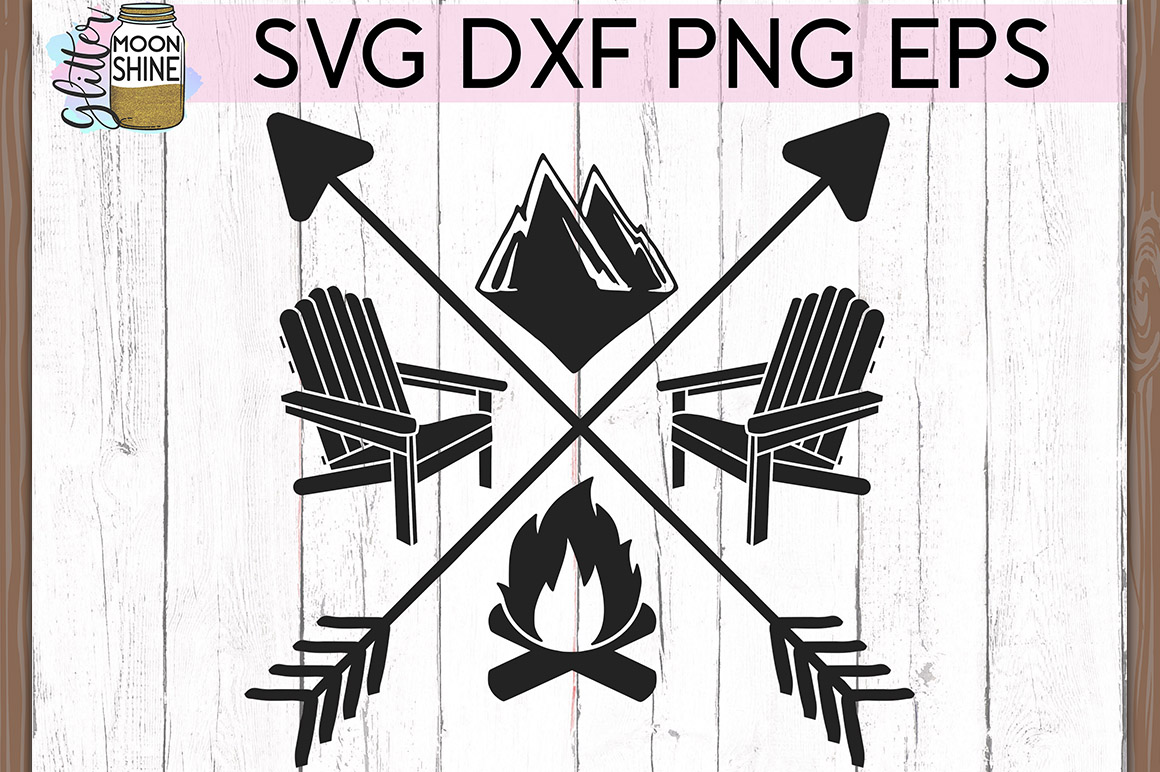 Download Camp Fire Arrows SVG DXF PNG EPS Cutting Files