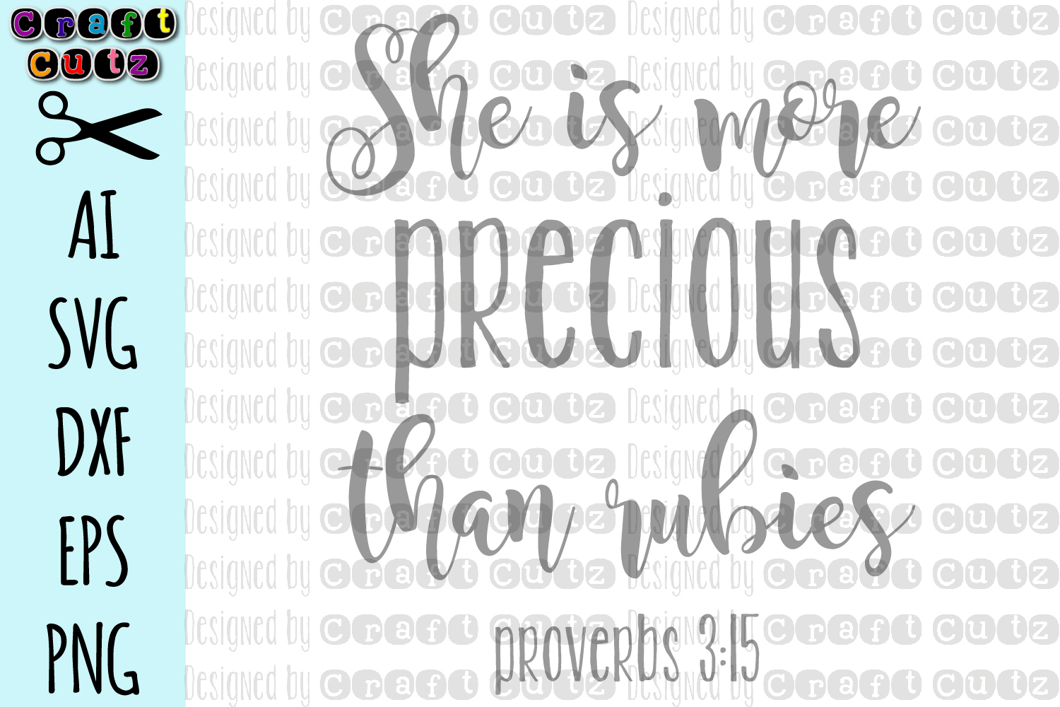 She is More Precious Than Rubies SVG, Girls Bedroom SVG