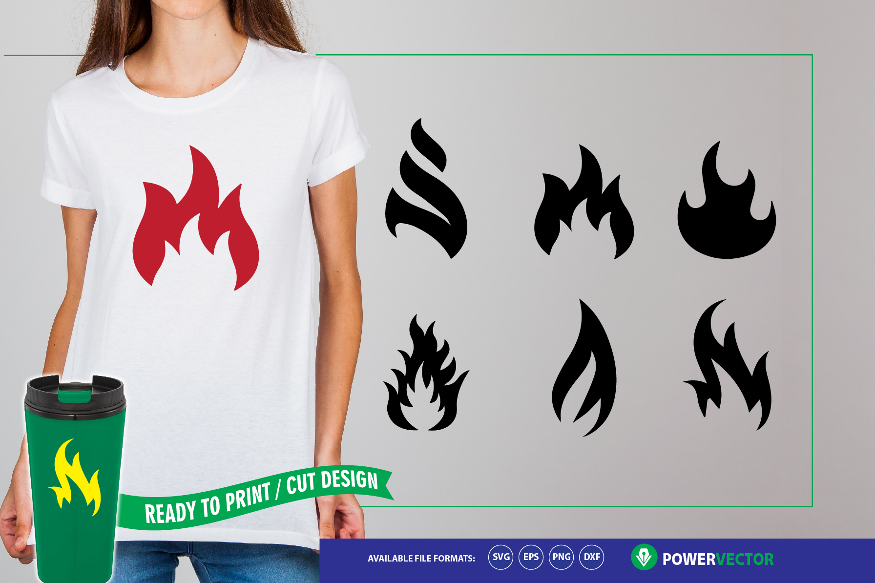 Download Flames SVG Cut Files for Silhouette & Cricut (162439) | SVGs | Design Bundles