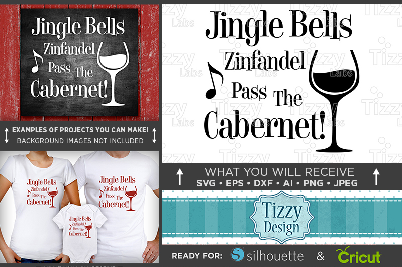 Jingle Bells Zinfandel Pass The SVG Jingle Bells SVG