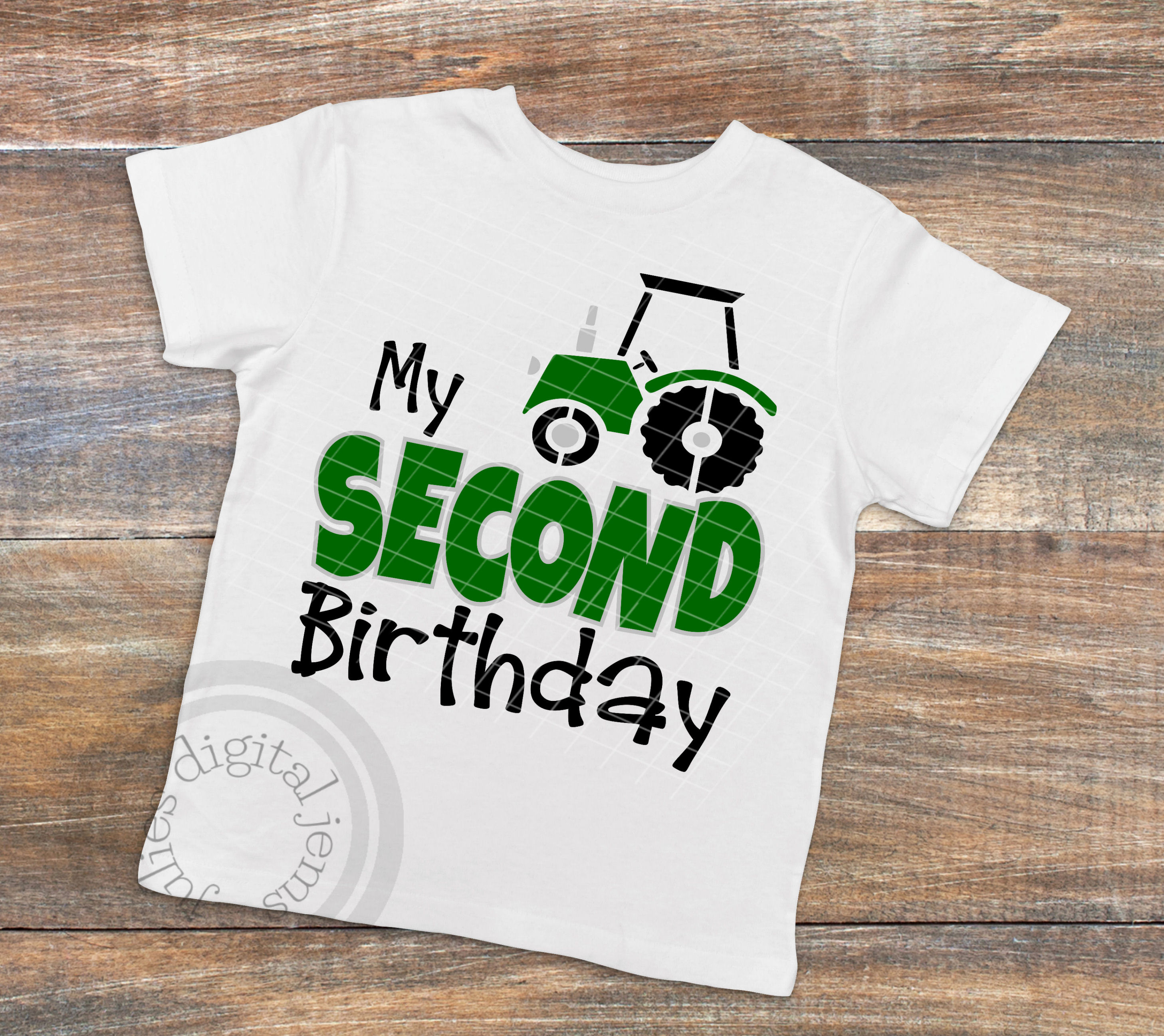 Tractor Birthday SVG, Tractor Birthday shirt, 2nd Birthday
