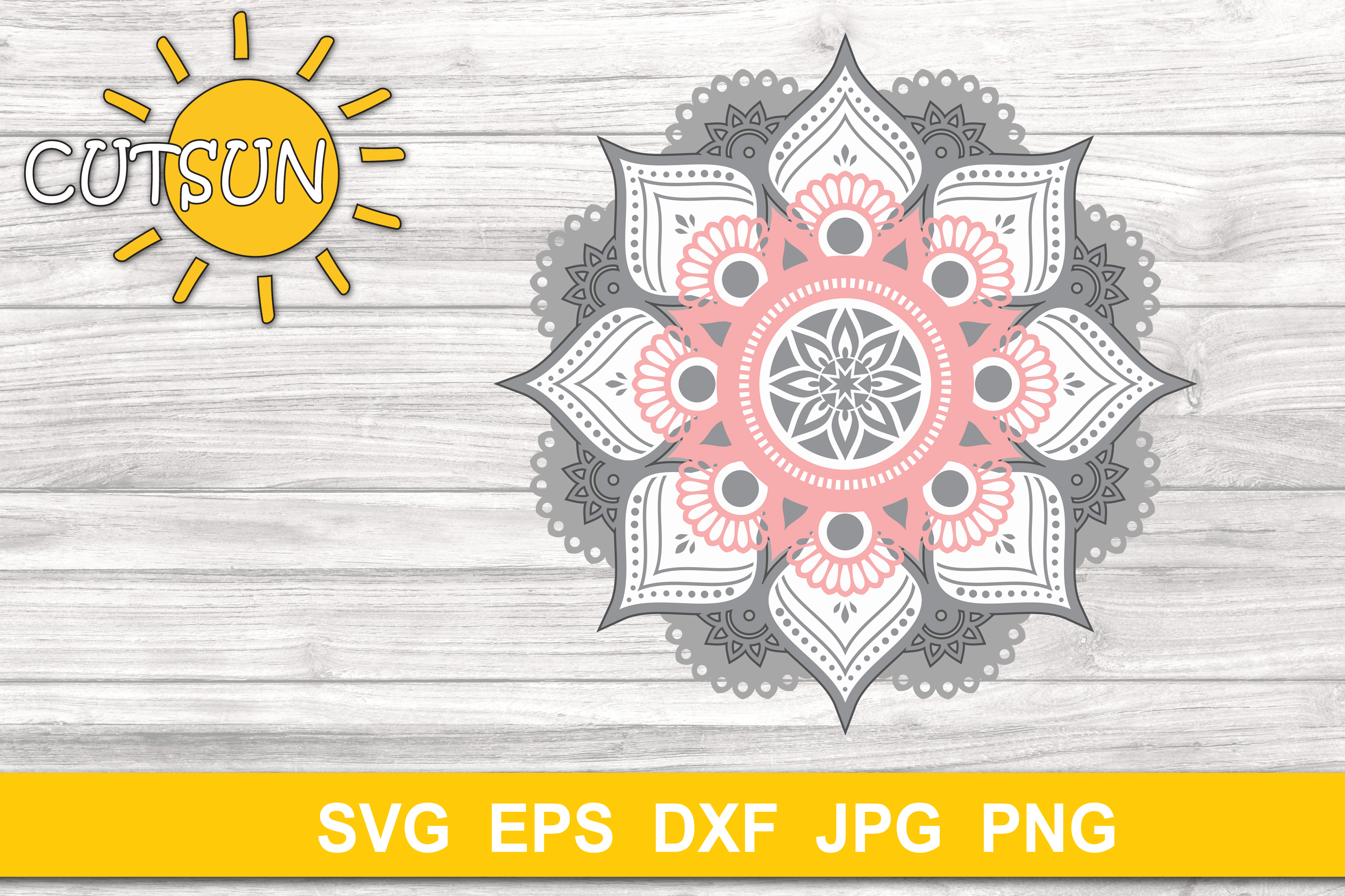 Download Mandala SVG | 3D Layered Mandala SVG cut file - five layers