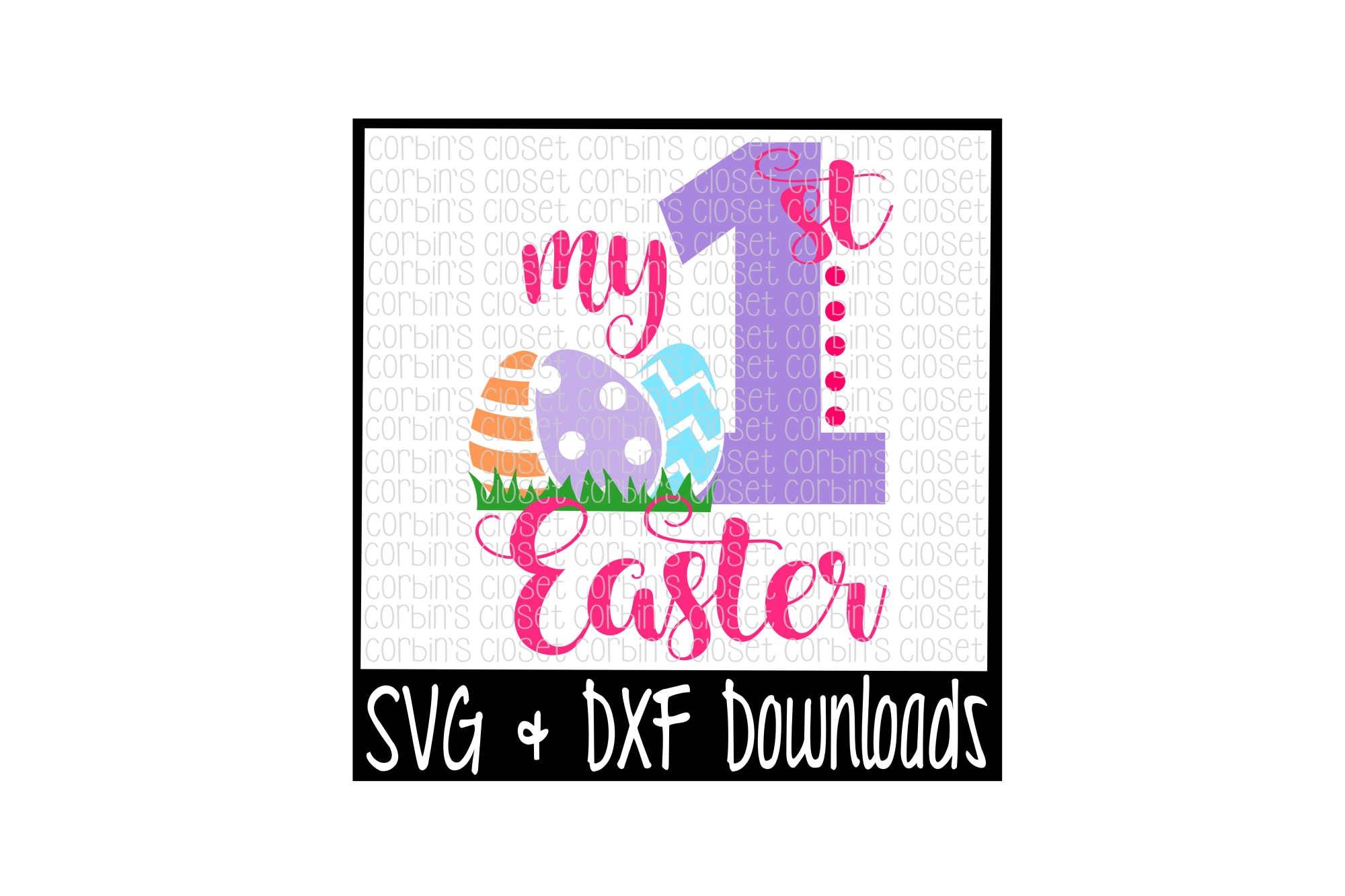 Download Easter SVG * My First Easter * Easter Eggs Cut File (16435 ...