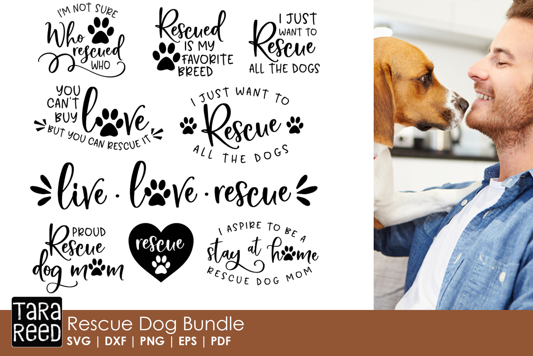 Download Rescue Dog SVG and Cut Files for Crafters