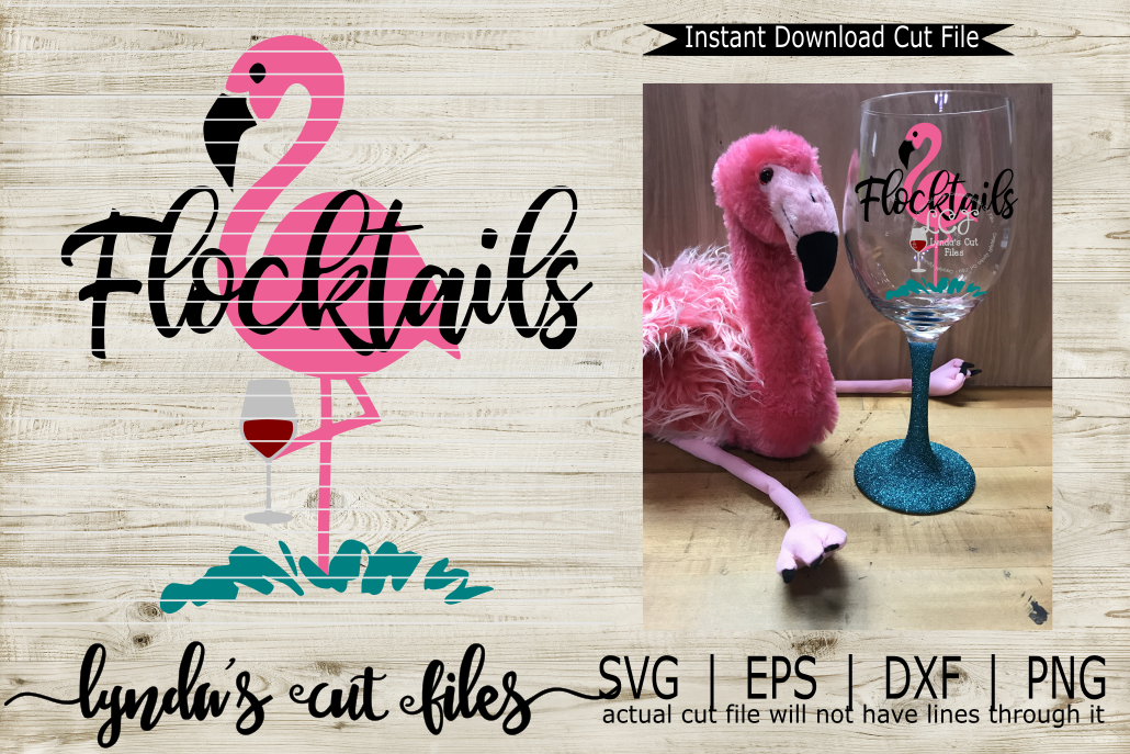 Download Flocktails Wine//Flamingo//Summer//SVG//DXF//EPS