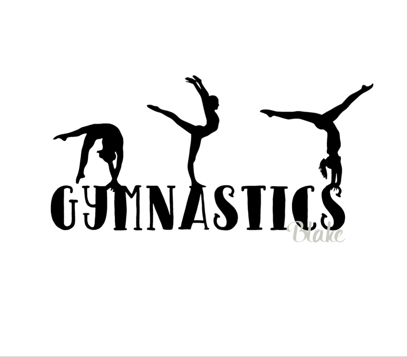 Gymnastics svg CUT file for Silhouette cameo Wall Decal Vinyl svg