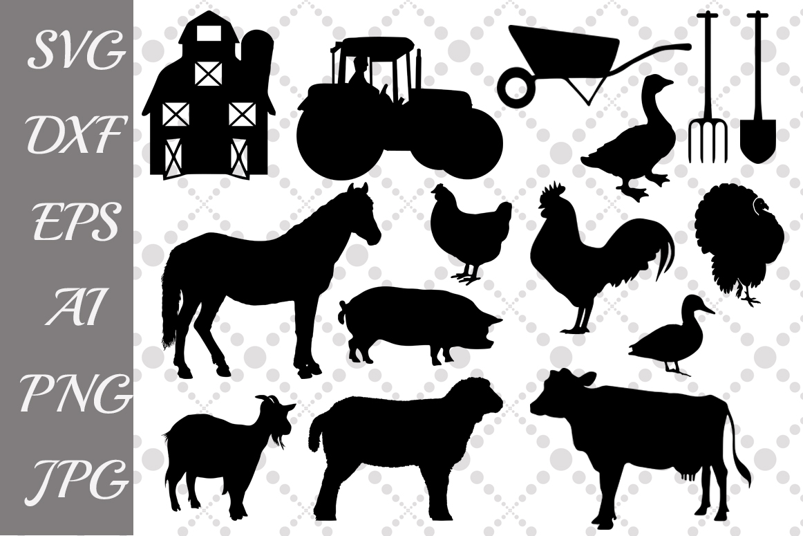 Download Farm Svg,FARM ANIMALS, Farm Clipart (86247) | SVGs | Design Bundles