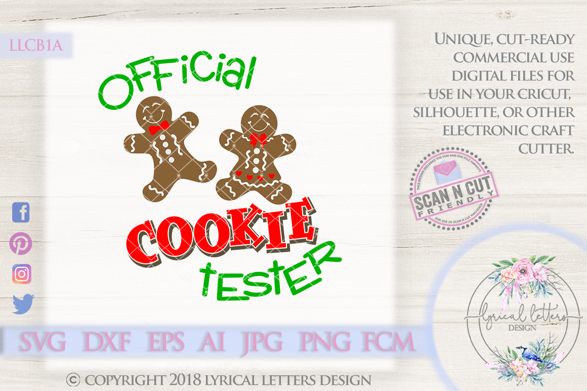 Download Official Cookie Tester Christmas SVG Cut File LLCB1 A