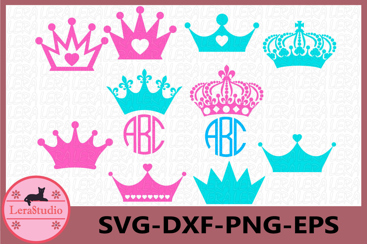 Download Crown Svg, Crown Monogram svg, Crown Princess Silhouette ...